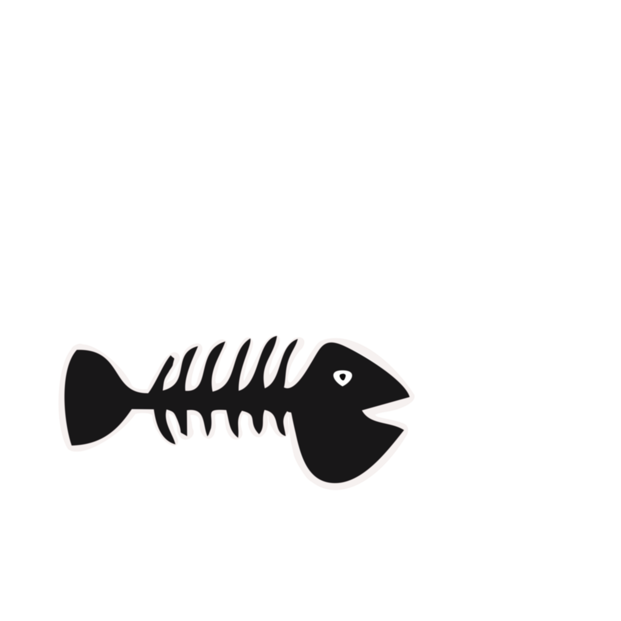 Inspirational Quote "Fish Bone" Motivational Sticker Vinyl Decal Motivation Stickers- 5" Vinyl Sticker Waterproof