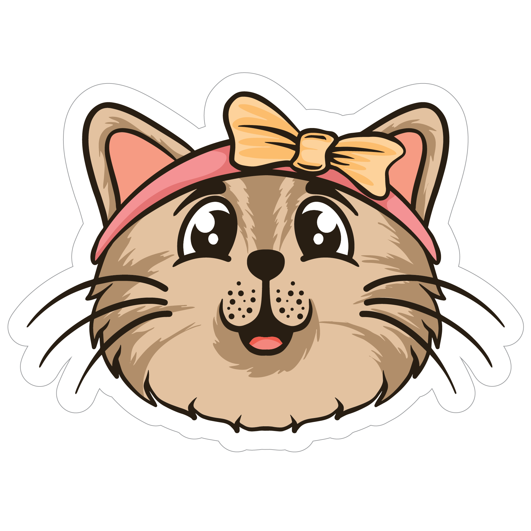 Inspirational Quote "Female Cute Cat" Motivational Sticker Vinyl Decal Motivation Stickers- 5" Vinyl Sticker Waterproof