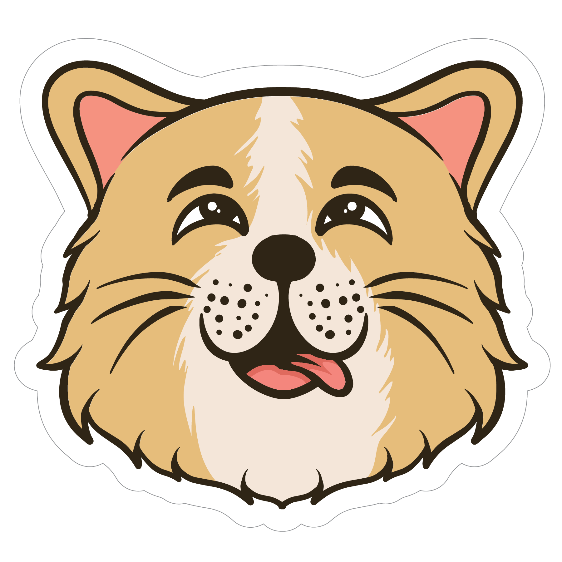 Inspirational Quote "Cute Dog" Motivational Sticker Vinyl Decal Motivation Stickers- 5" Vinyl Sticker Waterproof