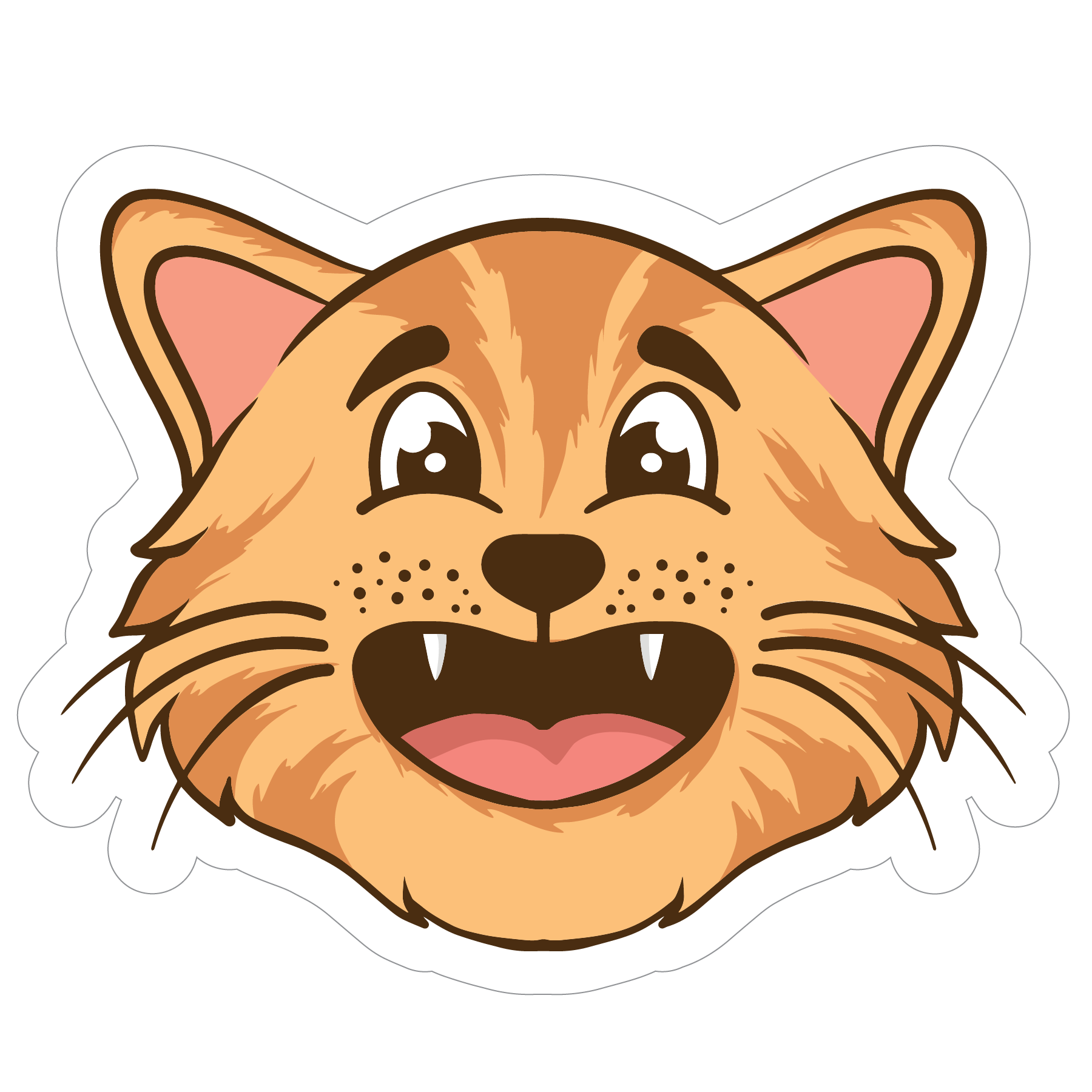 Inspirational Quote "Smiling Cat Sticker" Motivational Sticker Vinyl Decal Motivation Stickers- 5" Vinyl Sticker Waterproof