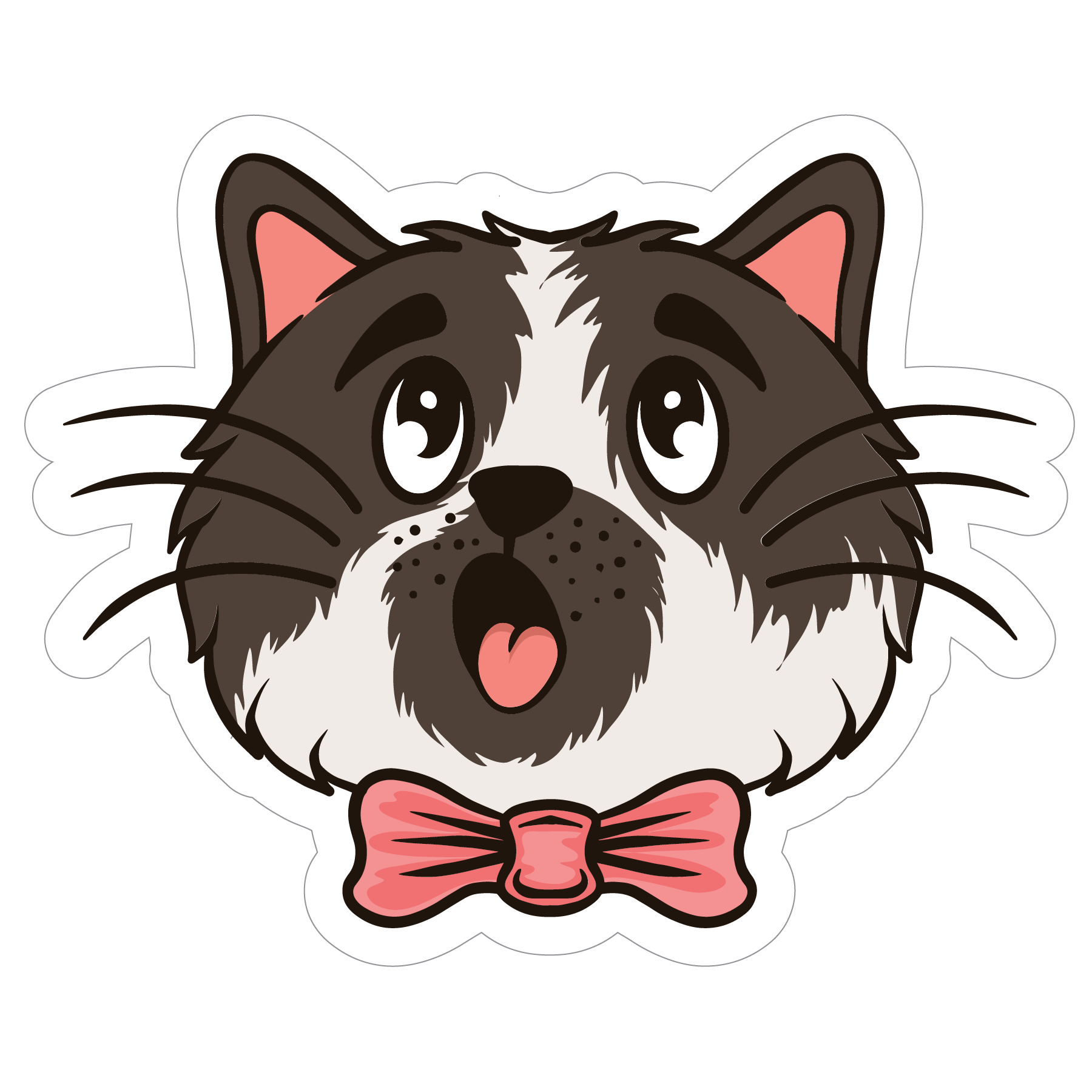 Inspirational Quote "Adorable Cat" Motivational Sticker Vinyl Decal Motivation Stickers- 5" Vinyl Sticker Waterproof