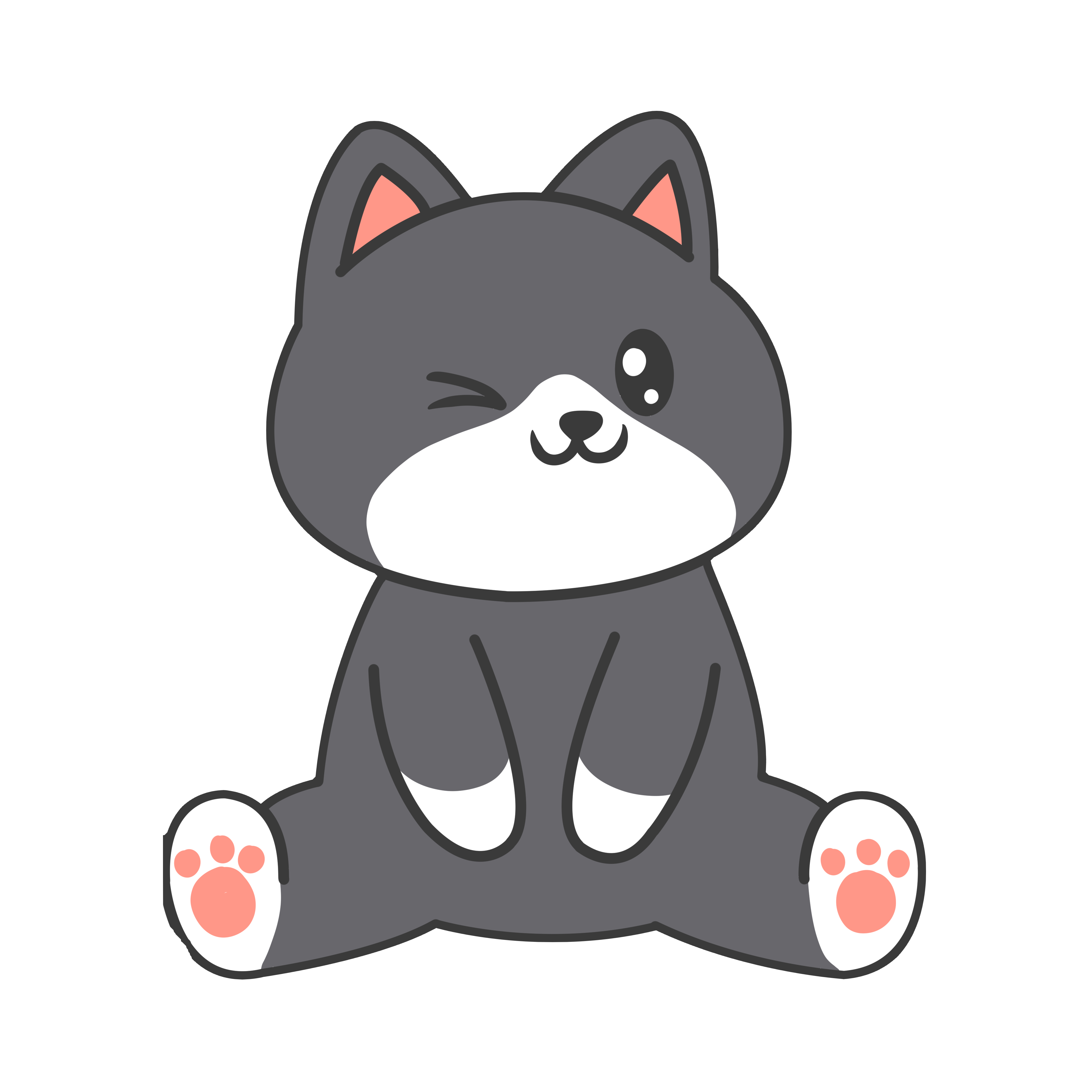 Inspirational Quote "Cute Sitting Cat" Motivational Sticker Vinyl Decal Motivation Stickers- 5" Vinyl Sticker Waterproof