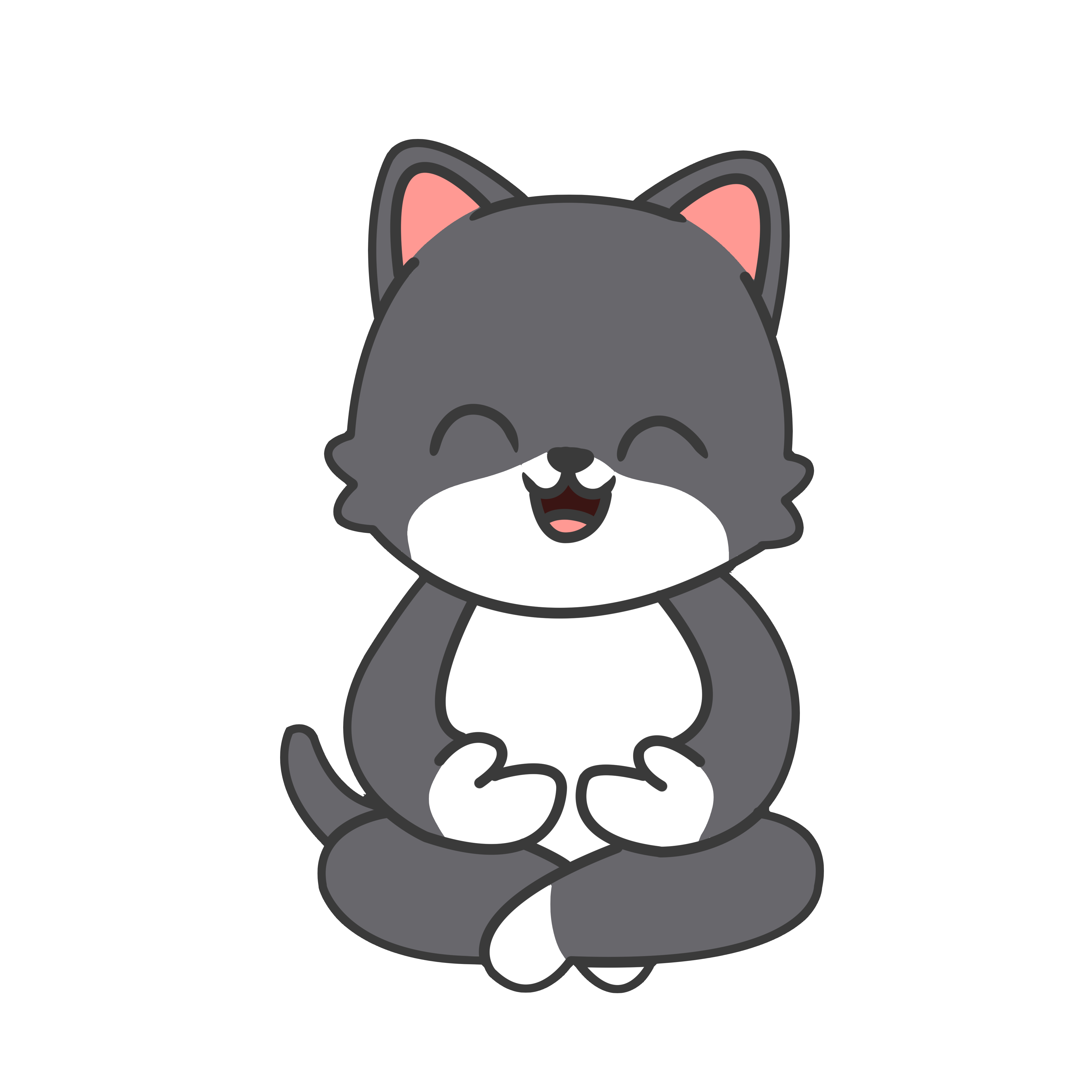 Inspirational Quote "Sitting Smiling Cat" Motivational Sticker Vinyl Decal Motivation Stickers- 5" Vinyl Sticker Waterproof