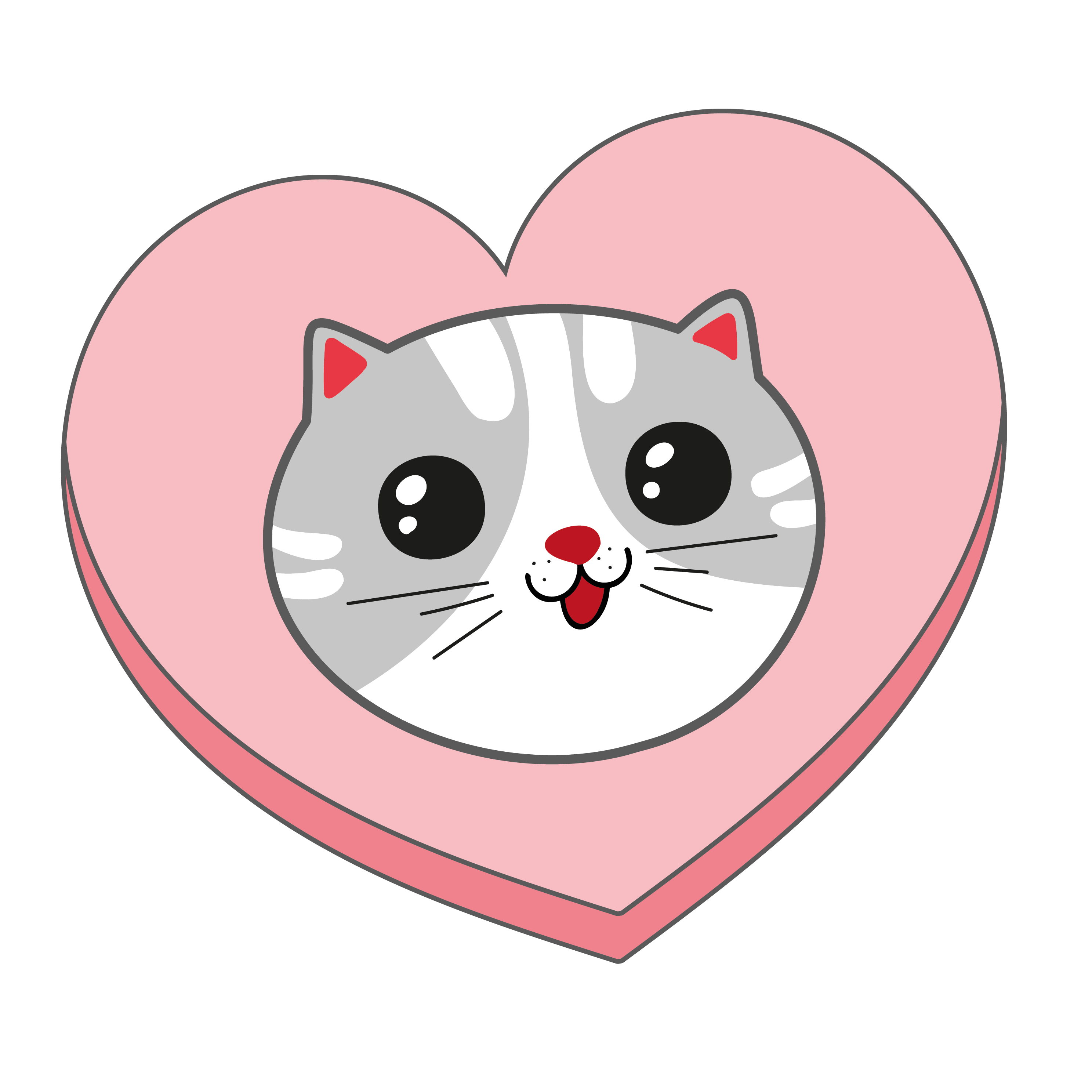 Inspirational Quote "Cute Cat With Love" Motivational Sticker Vinyl Decal Motivation Stickers- 5" Vinyl Sticker Waterproof