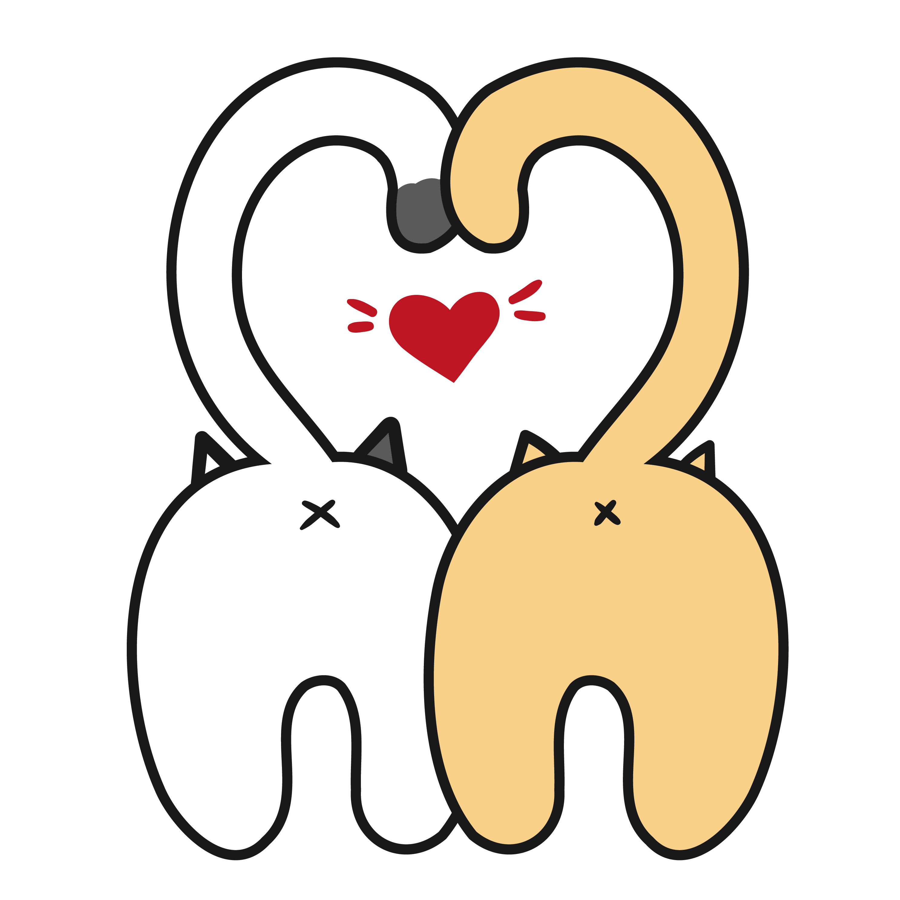 Inspirational Quote "Two Loving Cat" Motivational Sticker Vinyl Decal Motivation Stickers- 5" Vinyl Sticker Waterproof