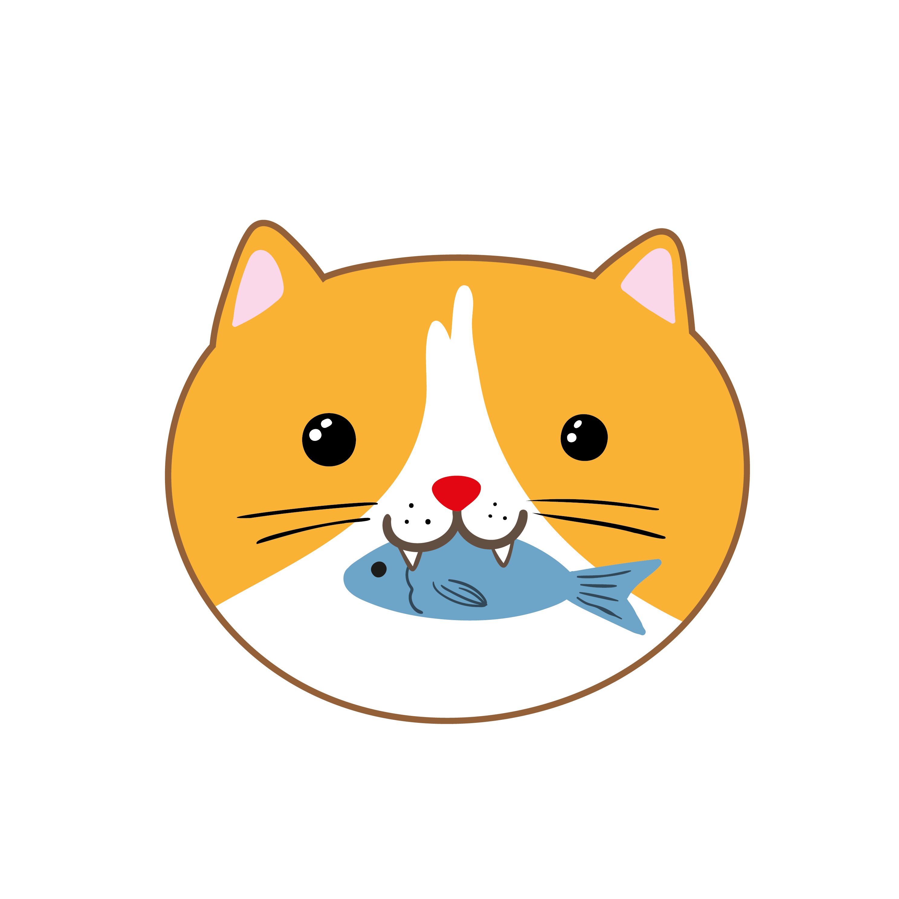 Inspirational Quote "Cat Eating Fish" Motivational Sticker Vinyl Decal Motivation Stickers- 5" Vinyl Sticker Waterproof