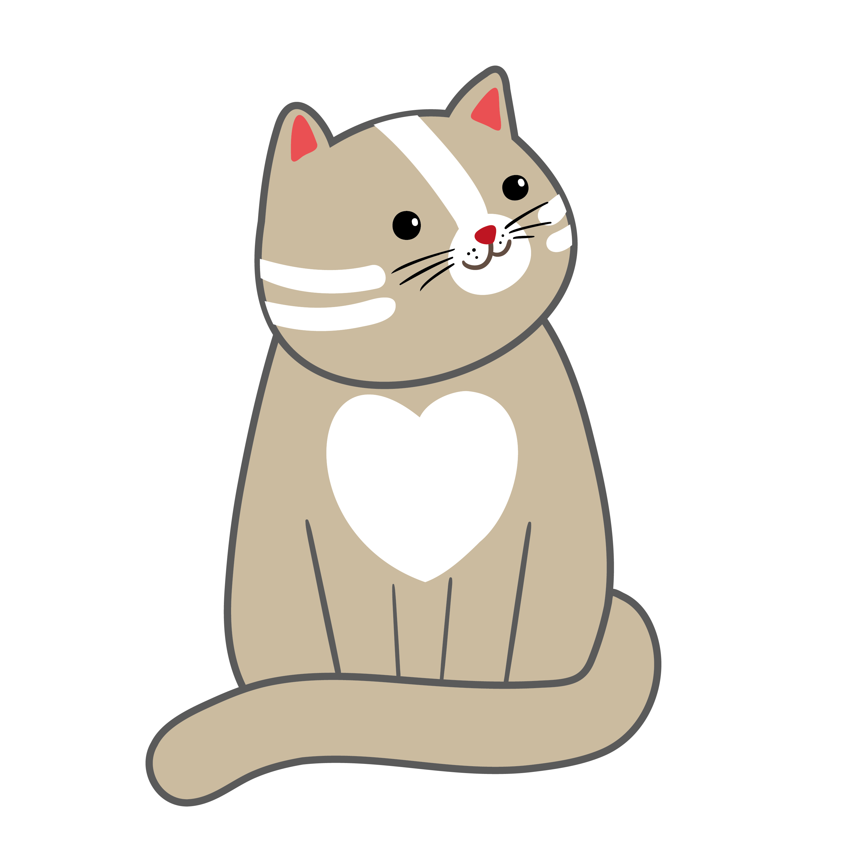 Inspirational Quote "Cat With Heart" Motivational Sticker Vinyl Decal Motivation Stickers- 5" Vinyl Sticker Waterproof