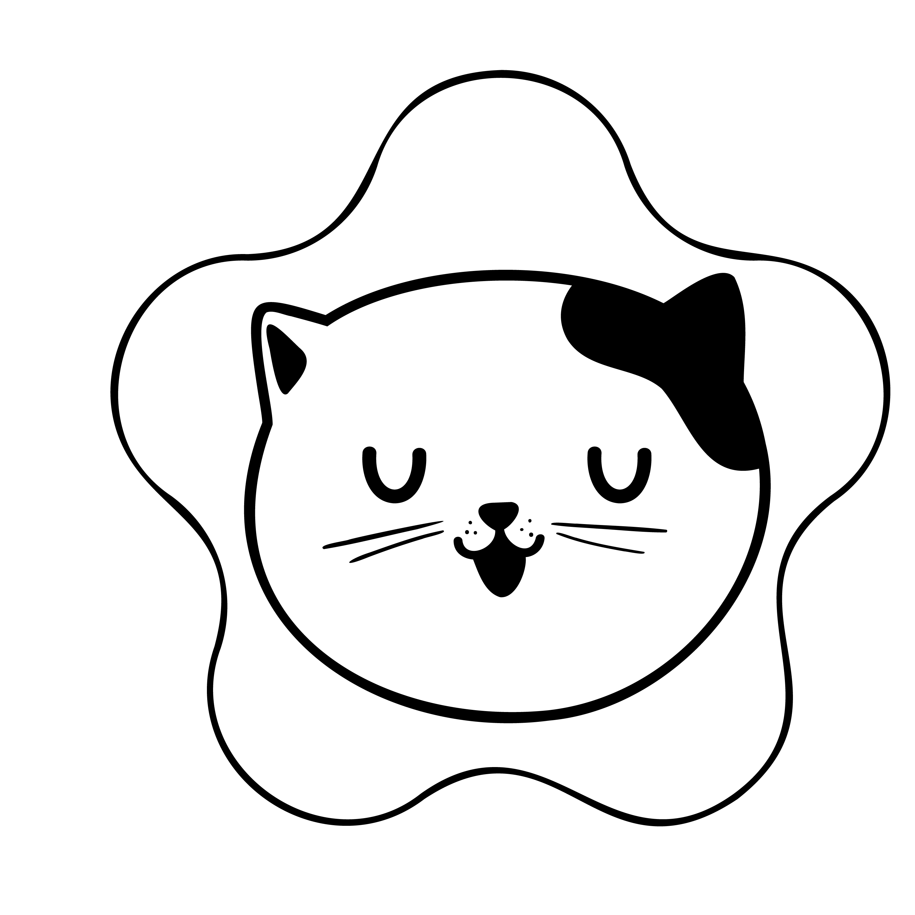 Inspirational Quote "Cat in Star Sketch" Motivational Sticker Vinyl Decal Motivation Stickers- 5" Vinyl Sticker Waterproof