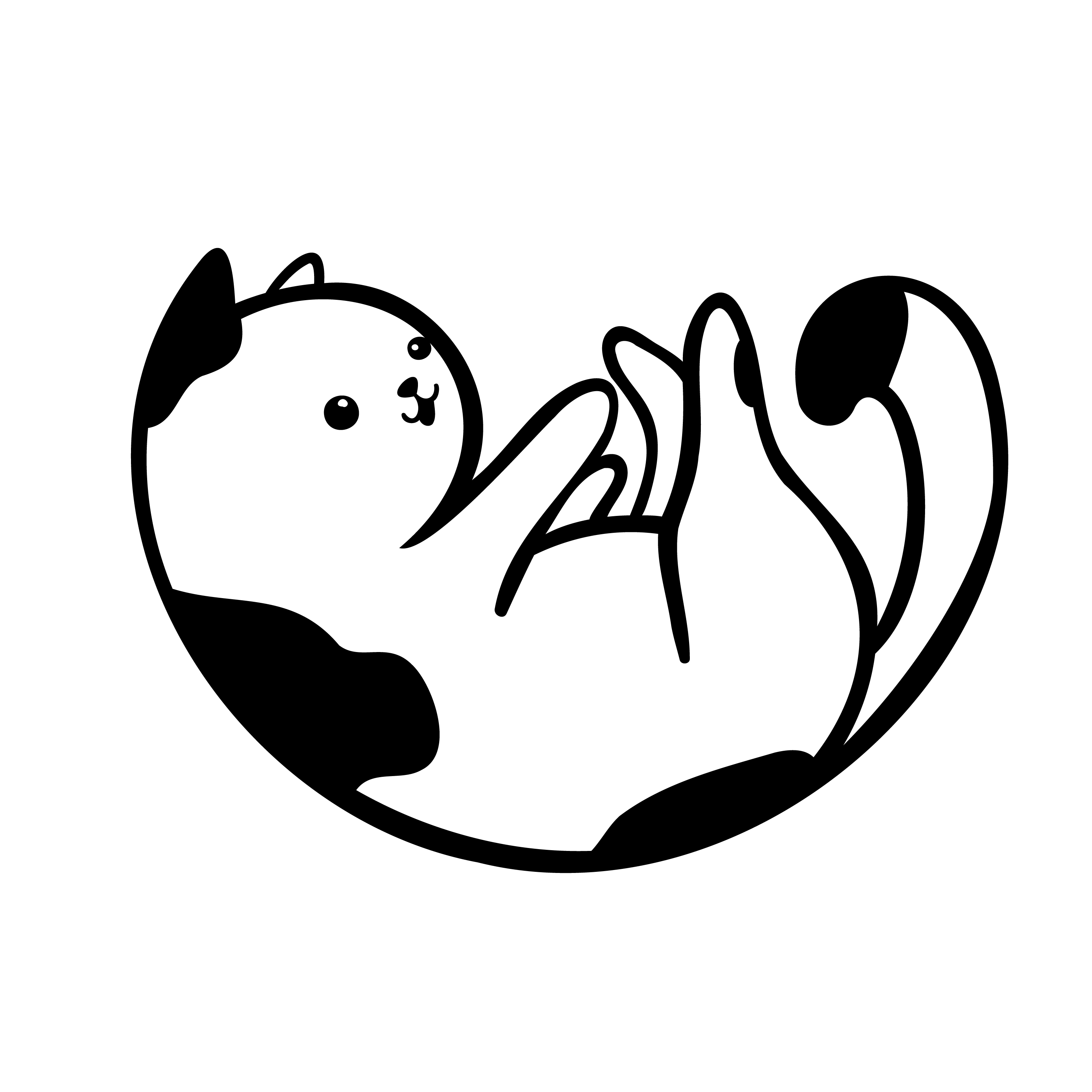 Inspirational Quote "Playing Cat Sketch" Motivational Sticker Vinyl Decal Motivation Stickers- 5" Vinyl Sticker Waterproof