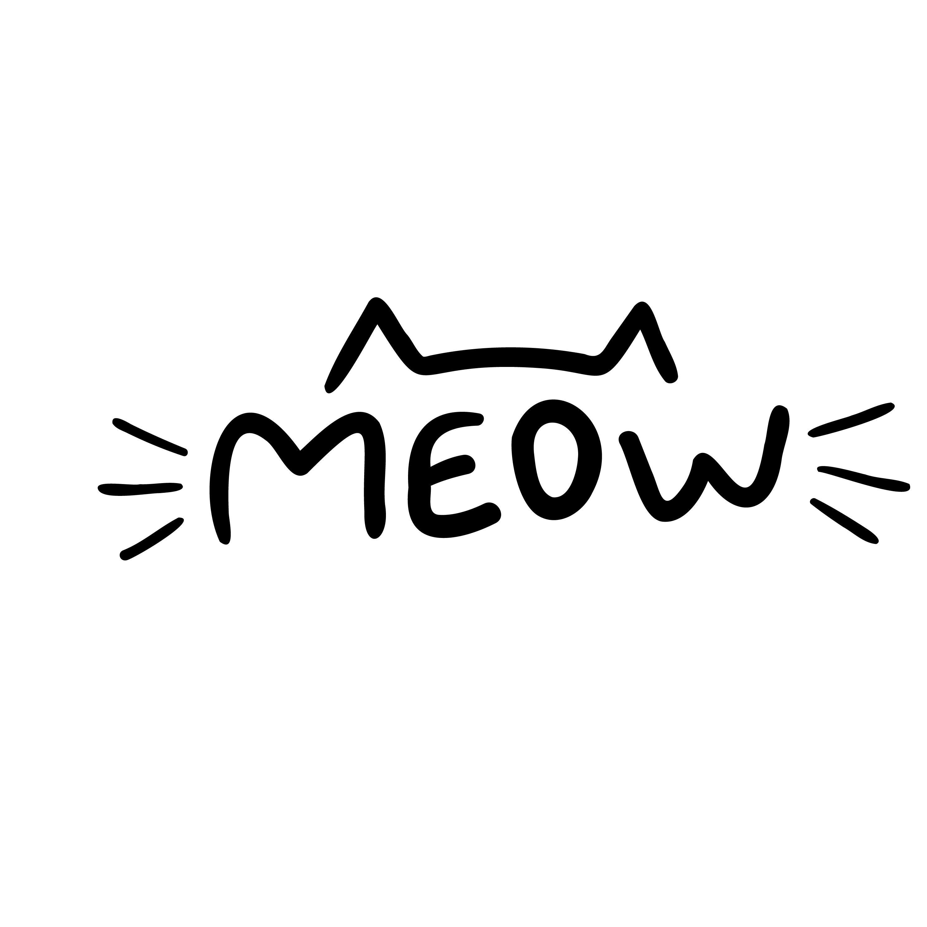 Inspirational Quote "Meow Sketch" Motivational Sticker Vinyl Decal Motivation Stickers- 5" Vinyl Sticker Waterproof