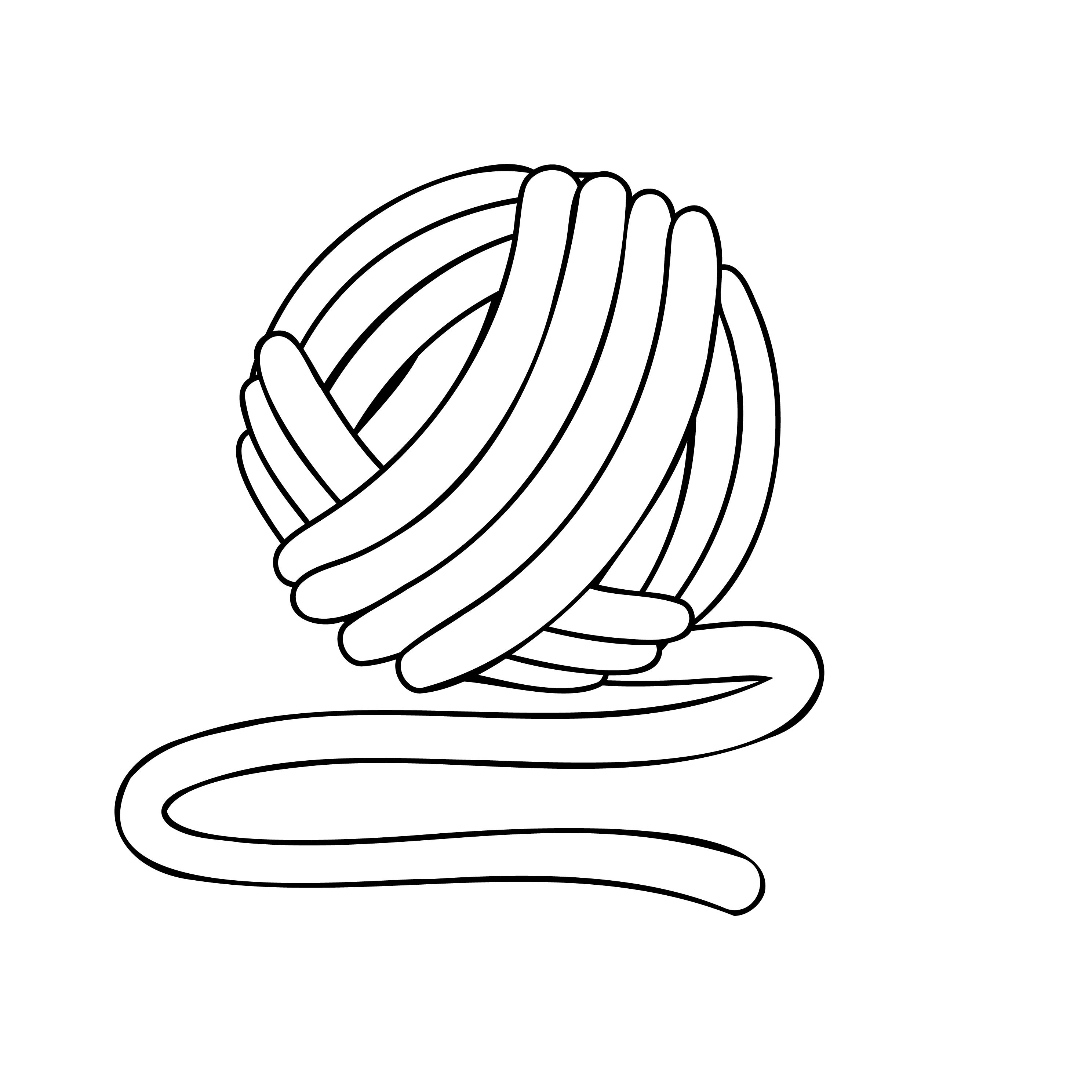 Inspirational Quote "Knitting Ball Sketch" Motivational Sticker Vinyl Decal Motivation Stickers- 5" Vinyl Sticker Waterproof