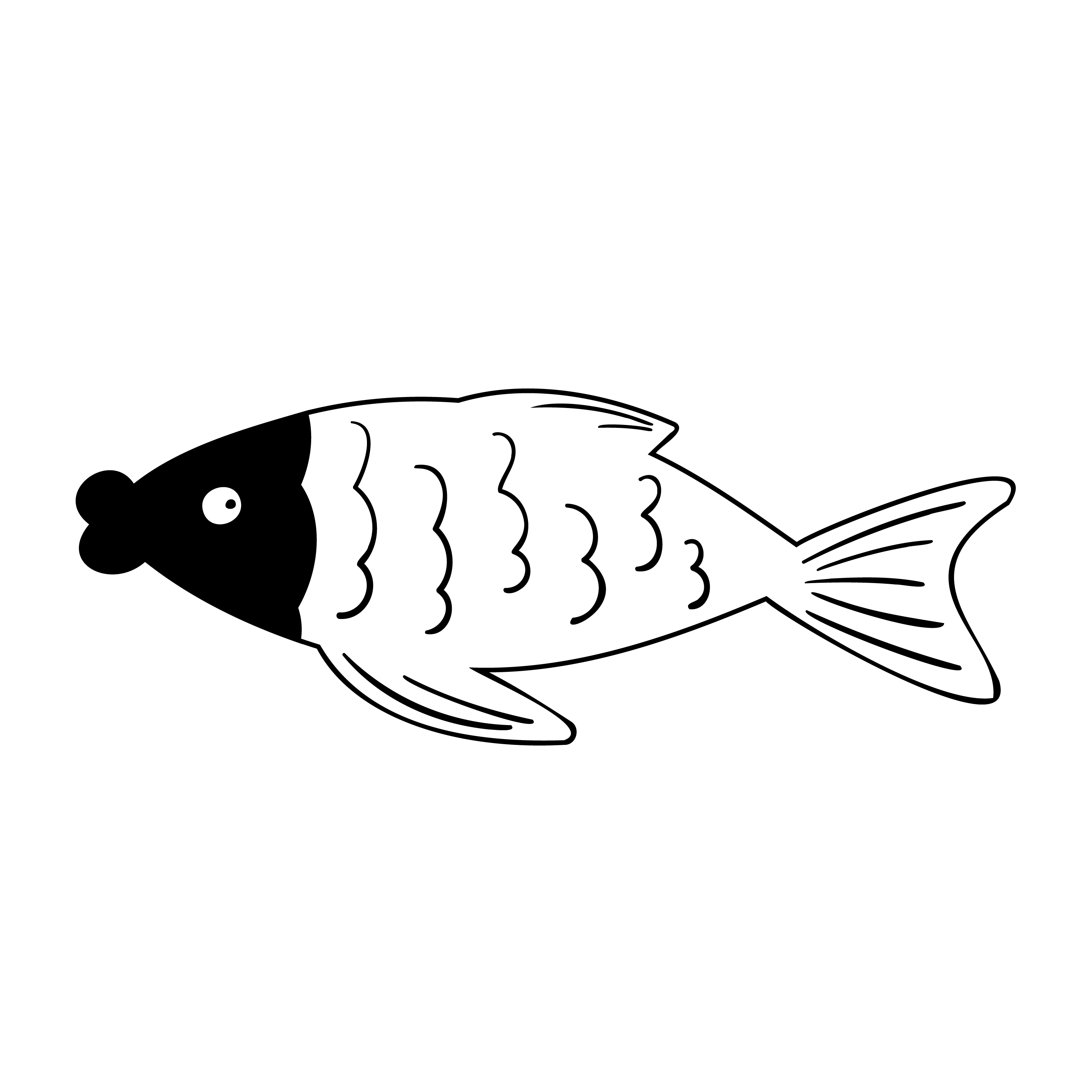 Inspirational Quote "Fish Sketch" Motivational Sticker Vinyl Decal Motivation Stickers- 5" Vinyl Sticker Waterproof