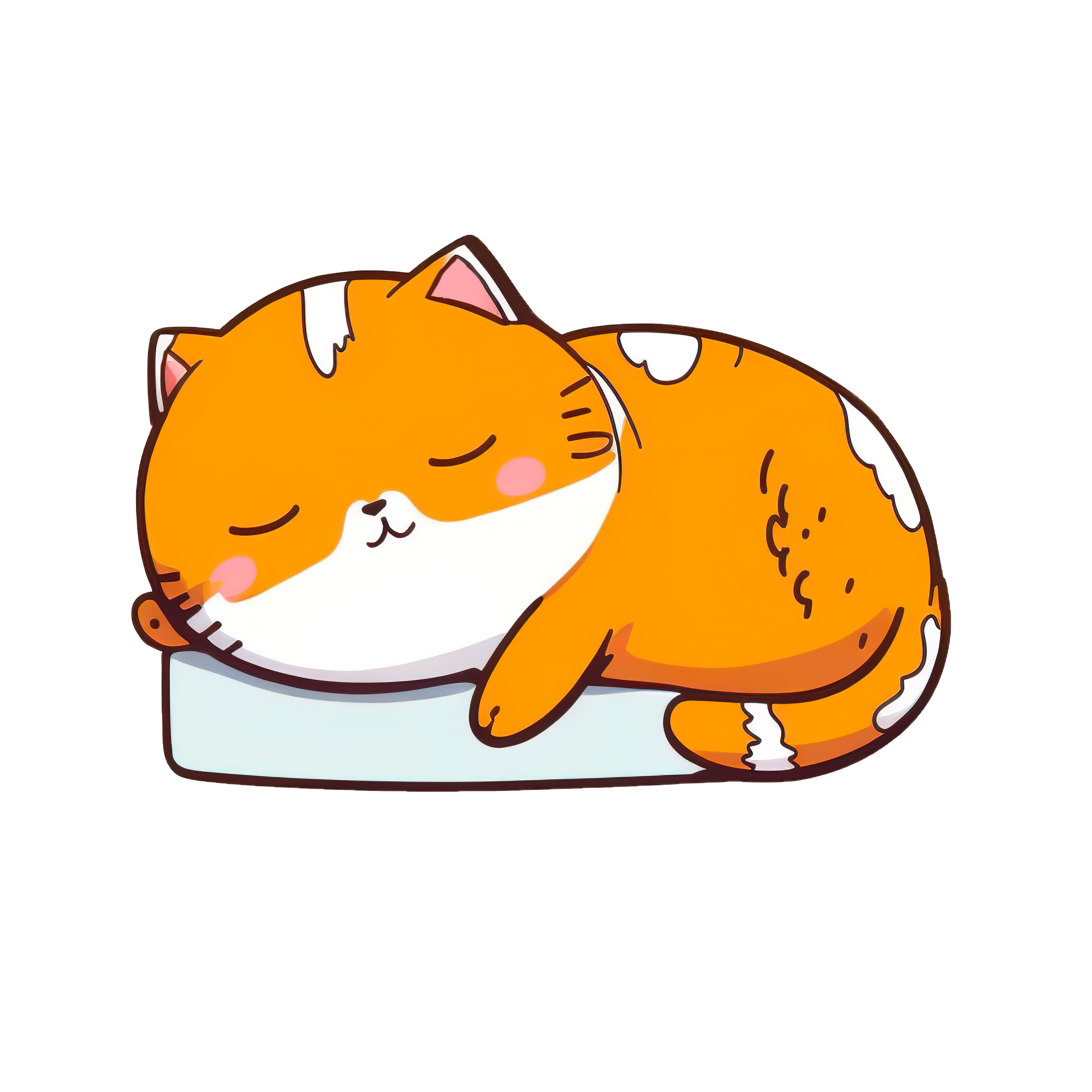 Inspirational Quote "Cat Sleeping in the Mattress" Motivational Sticker Vinyl Decal Motivation Stickers- 5" Vinyl Sticker Waterproof
