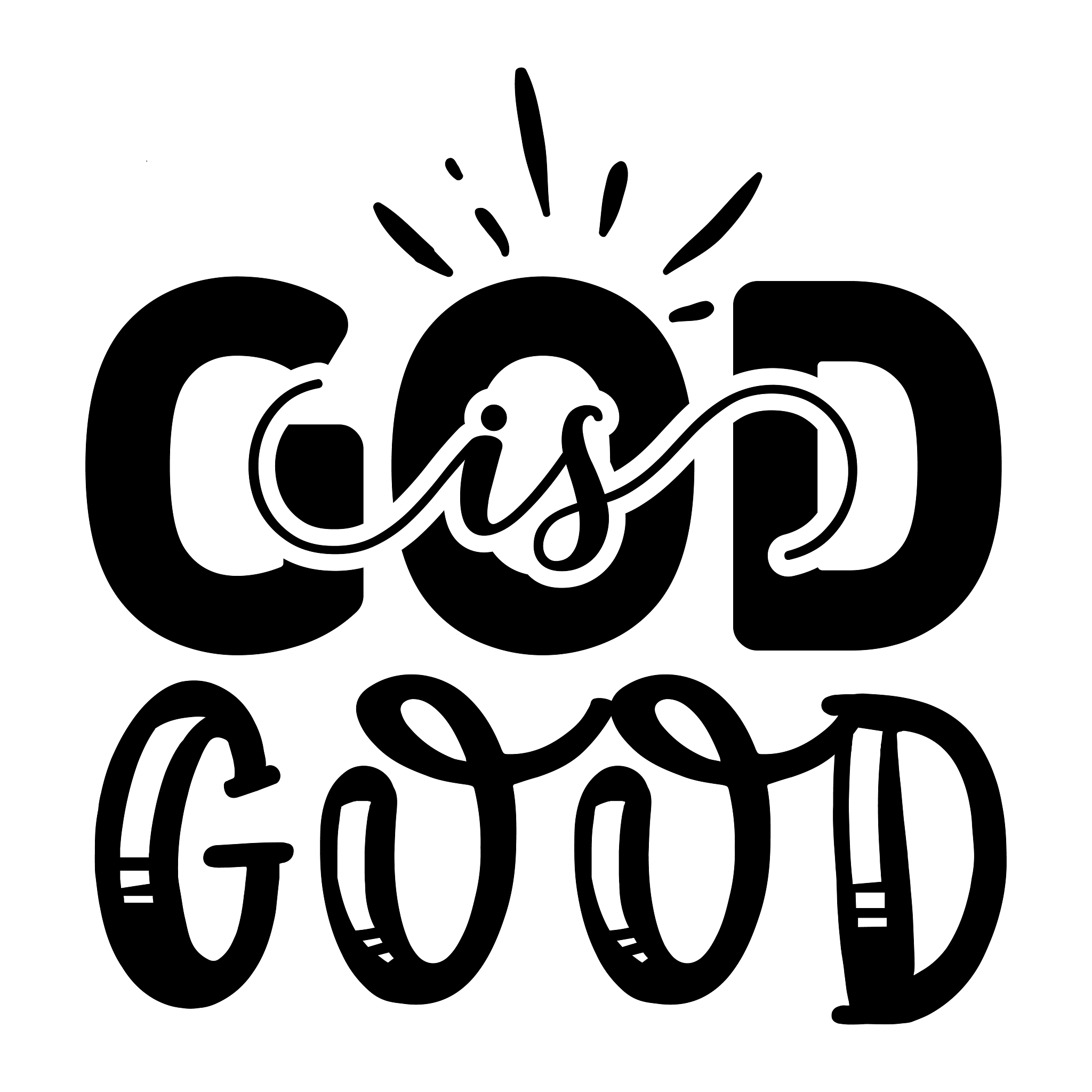 Inspirational Quote "God is Good" Motivational Sticker Vinyl Decal Motivation Stickers- 5" Vinyl Sticker Waterproof