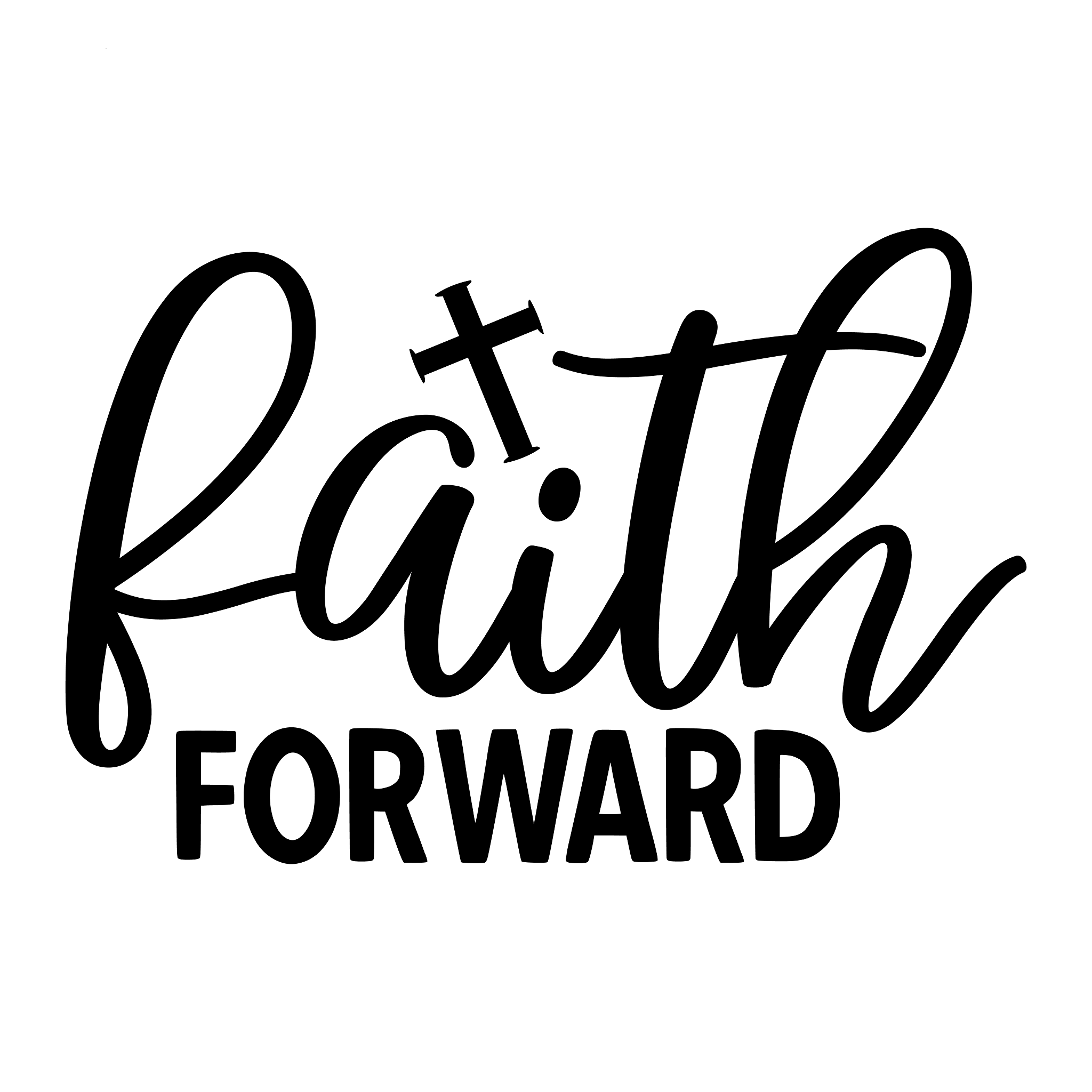 Inspirational Quote "Faith Forward Sticker" Motivational Sticker Vinyl Decal Motivation Stickers- 5" Vinyl Sticker Waterproof