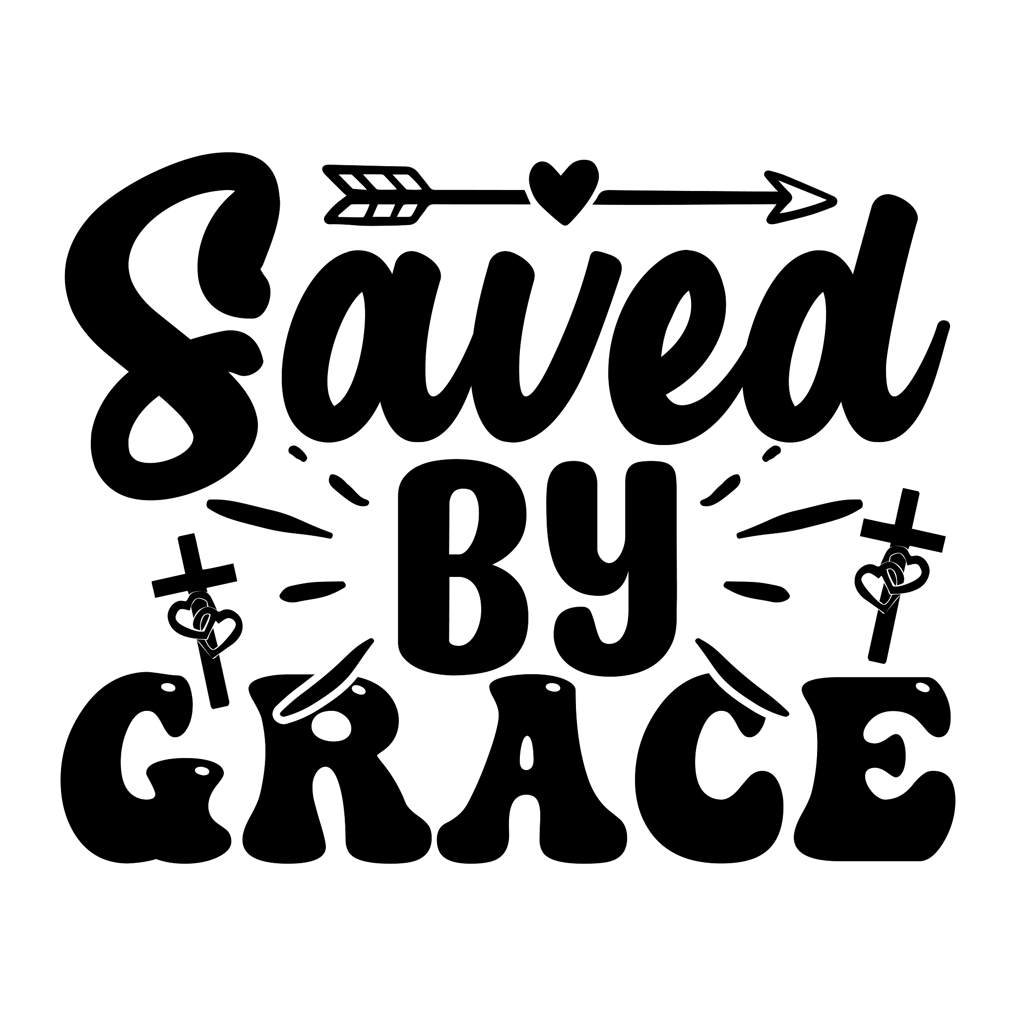 Inspirational Quote "Saved By Grace Sticker" Motivational Sticker Vinyl Decal Motivation Stickers- 5" Vinyl Sticker Waterproof