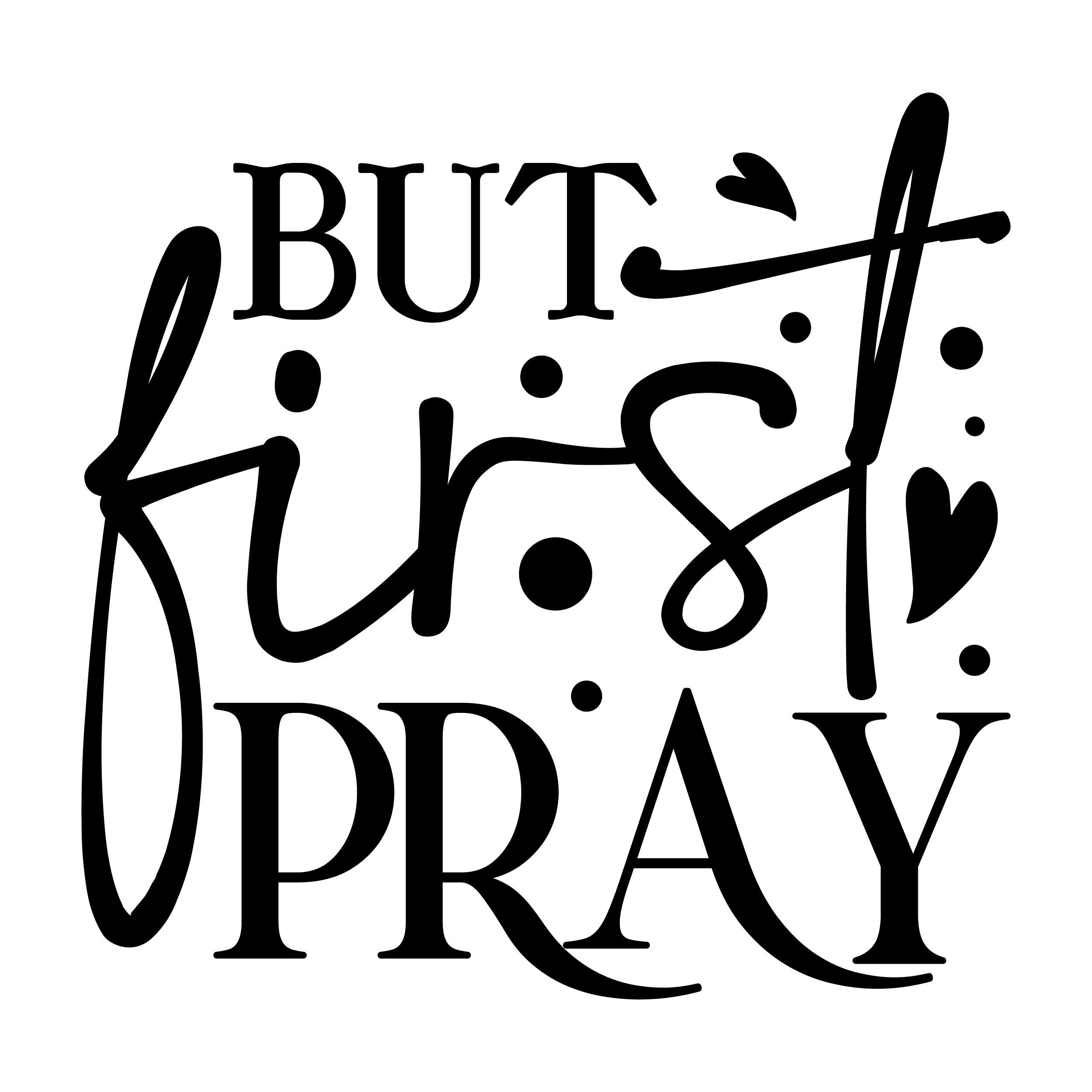 Inspirational Quote "But First Pray" Motivational Sticker Vinyl Decal Motivation Stickers- 5" Vinyl Sticker Waterproof