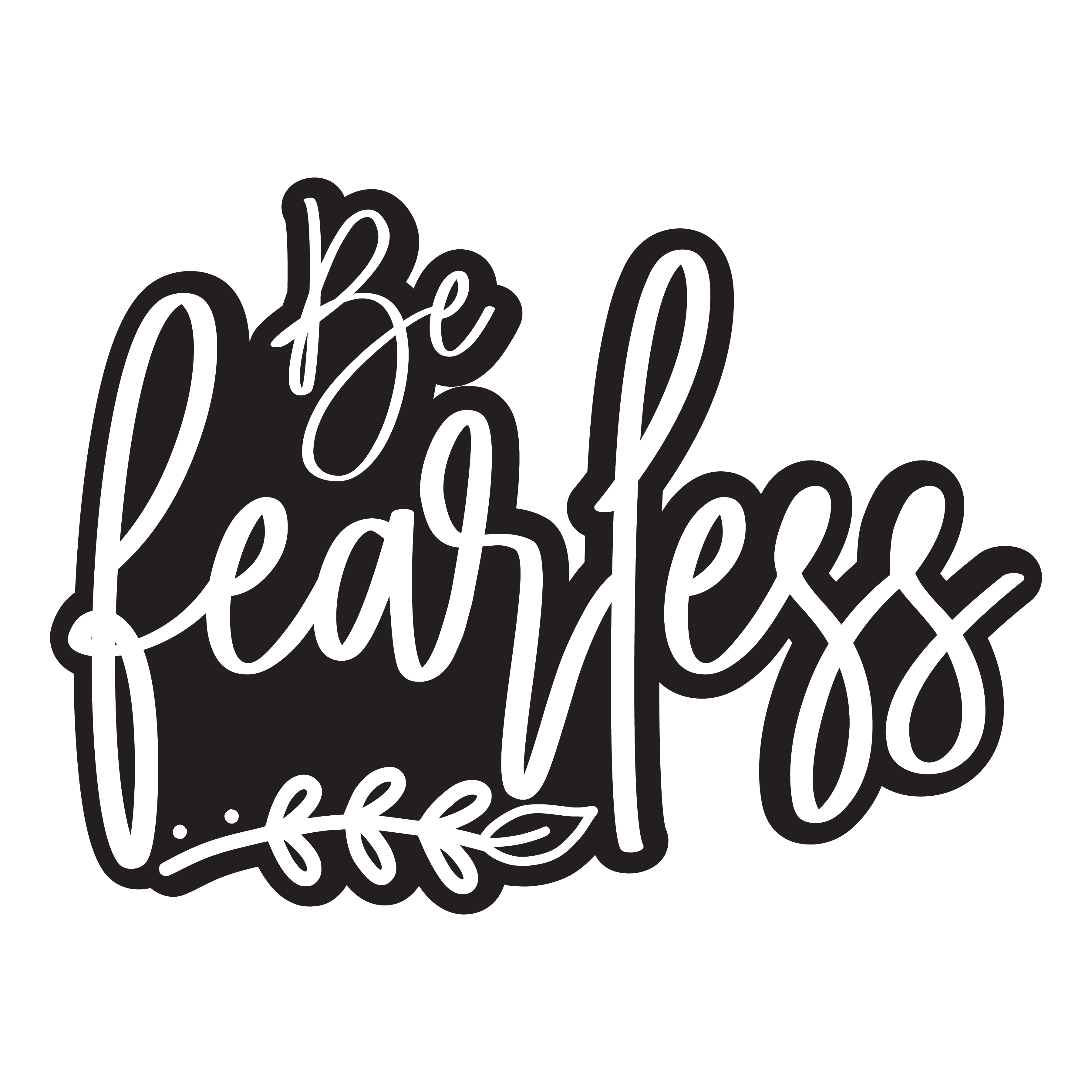 Inspirational Quote "Be Fearless Sticker" Motivational Sticker Vinyl Decal Motivation Stickers- 5" Vinyl Sticker Waterproof