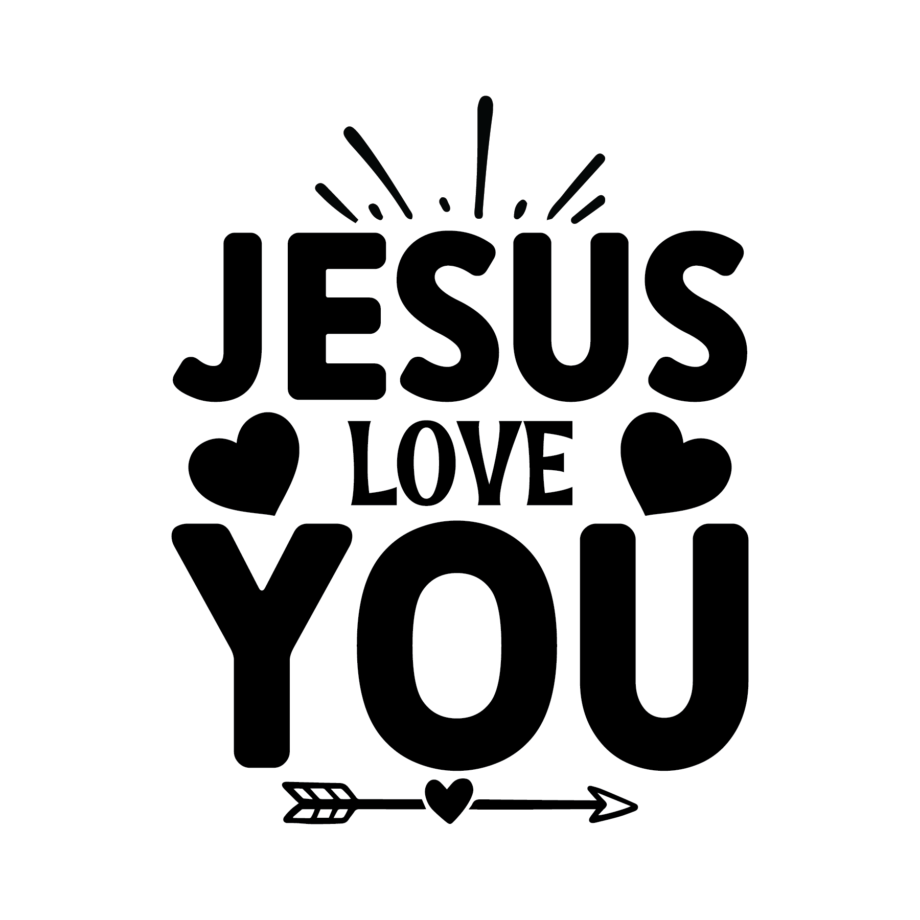 Inspirational Quote "Jesus Love You" Motivational Sticker Vinyl Decal Motivation Stickers- 5" Vinyl Sticker Waterproof