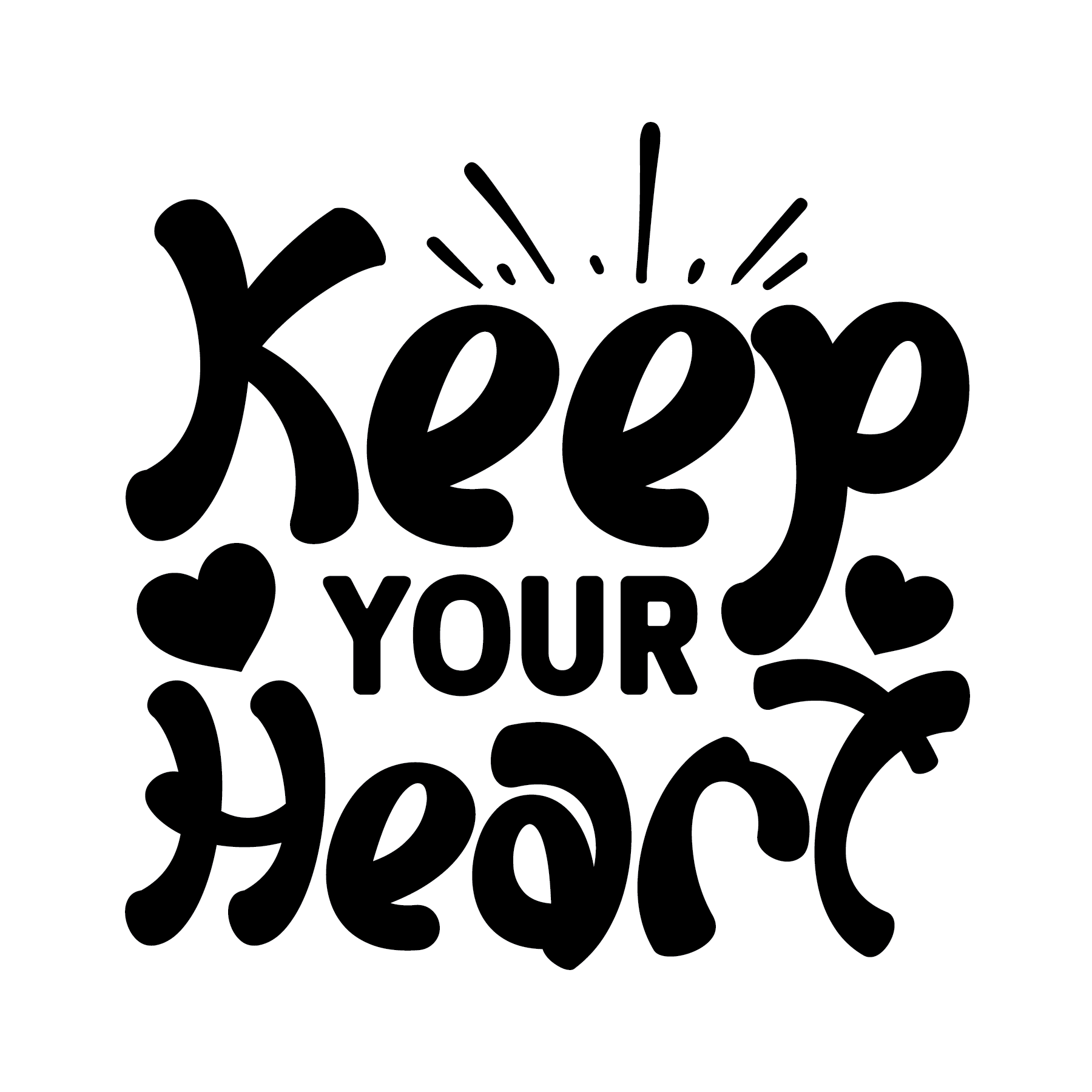 Inspirational Quote "Keep Your Heart" Motivational Sticker Vinyl Decal Motivation Stickers- 5" Vinyl Sticker Waterproof