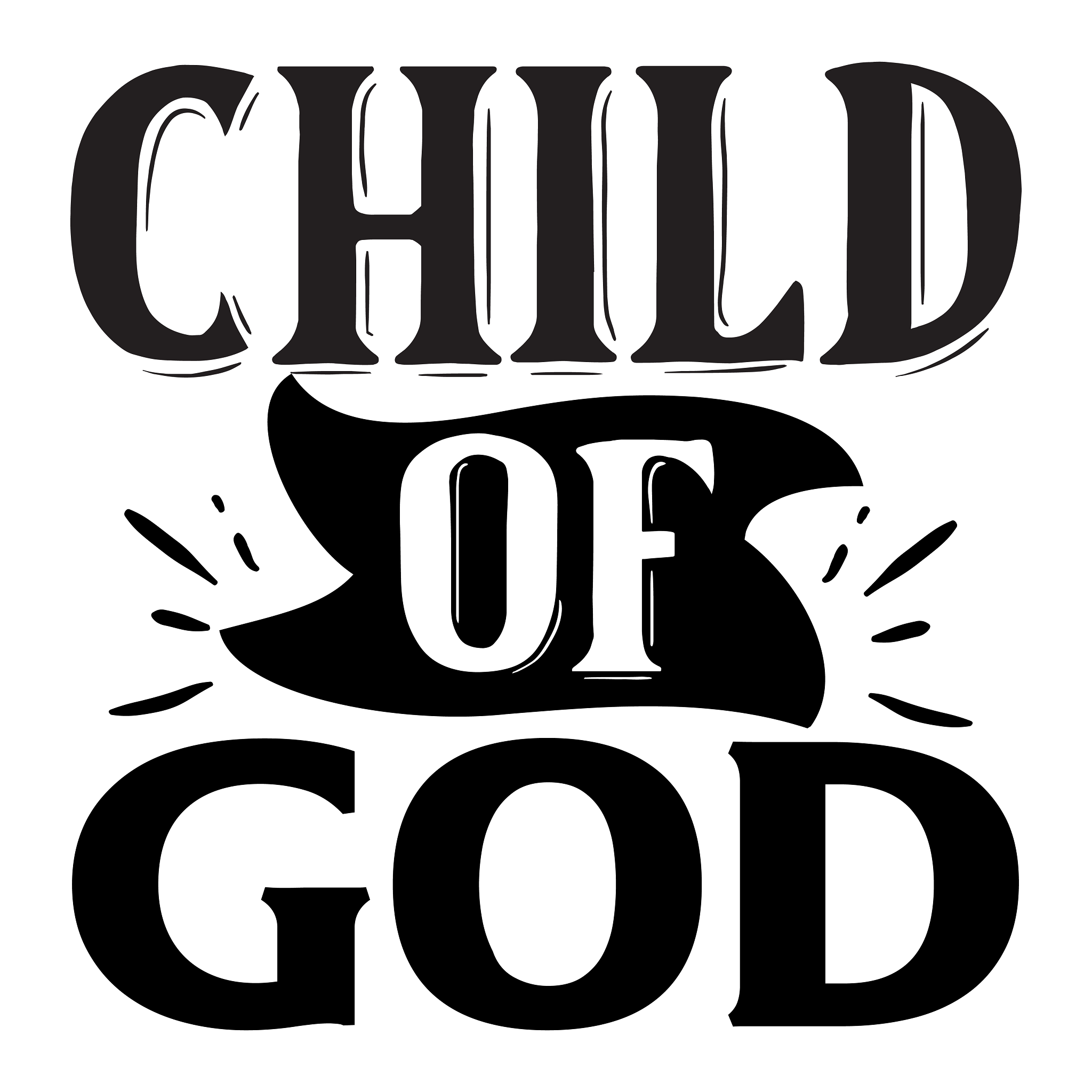 Inspirational Quote "Child of God" Motivational Sticker Vinyl Decal Motivation Stickers- 5" Vinyl Sticker Waterproof