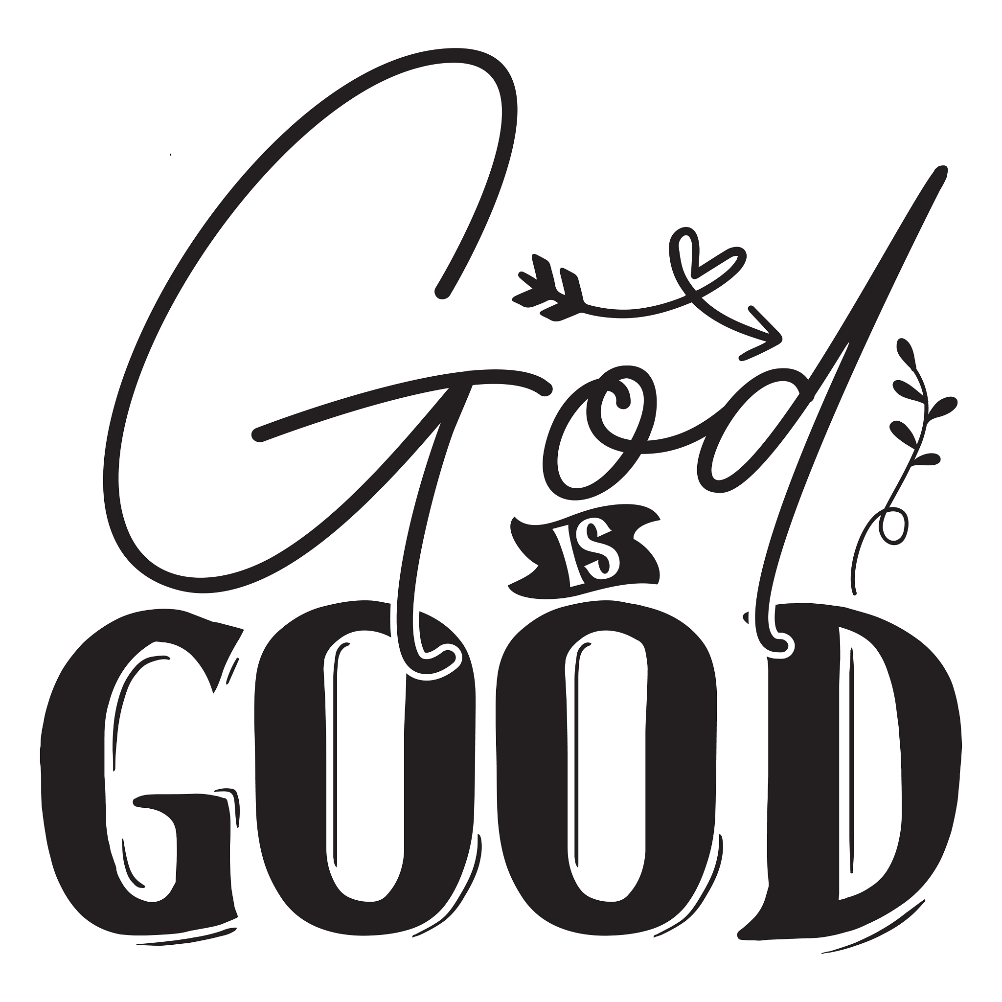 Inspirational Quote "God is Good Great Sticker" Motivational Sticker Vinyl Decal Motivation Stickers- 5" Vinyl Sticker Waterproof