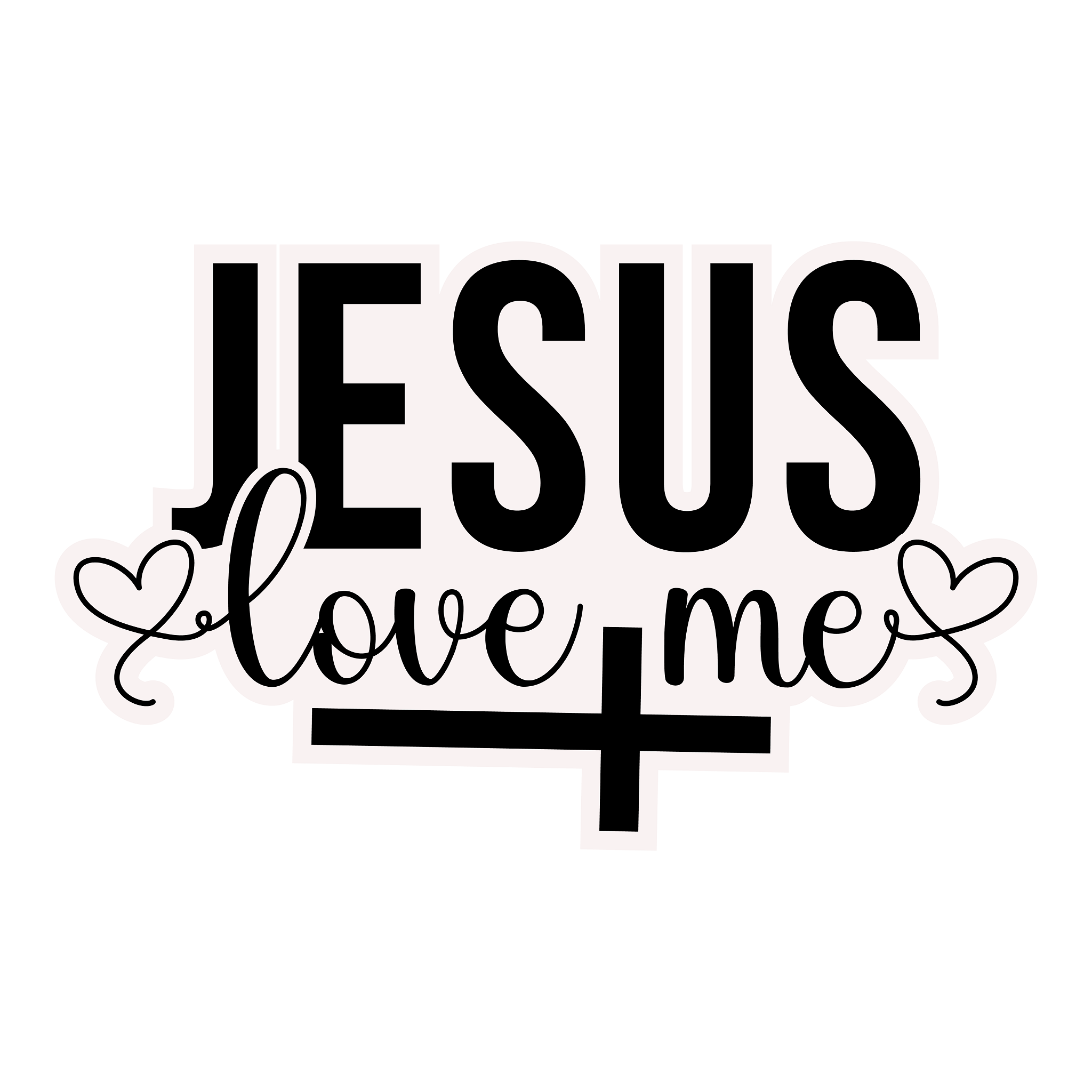 Inspirational Quote "Jesus Love Me Great Sticker" Motivational Sticker Vinyl Decal Motivation Stickers- 5" Vinyl Sticker Waterproof