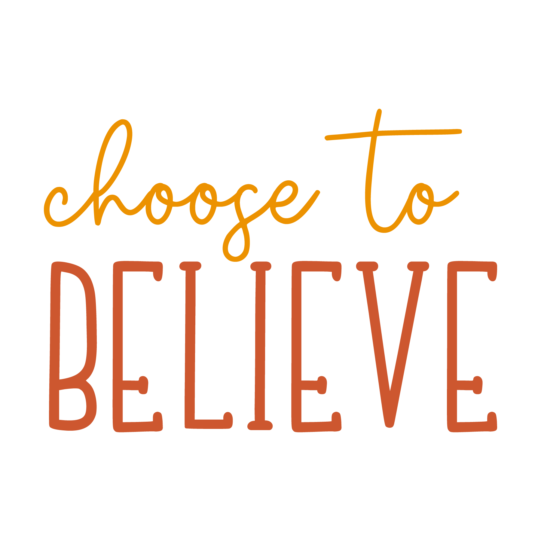 Inspirational Quote "Choose To Believe" Motivational Sticker Vinyl Decal Motivation Stickers- 5" Vinyl Sticker Waterproof