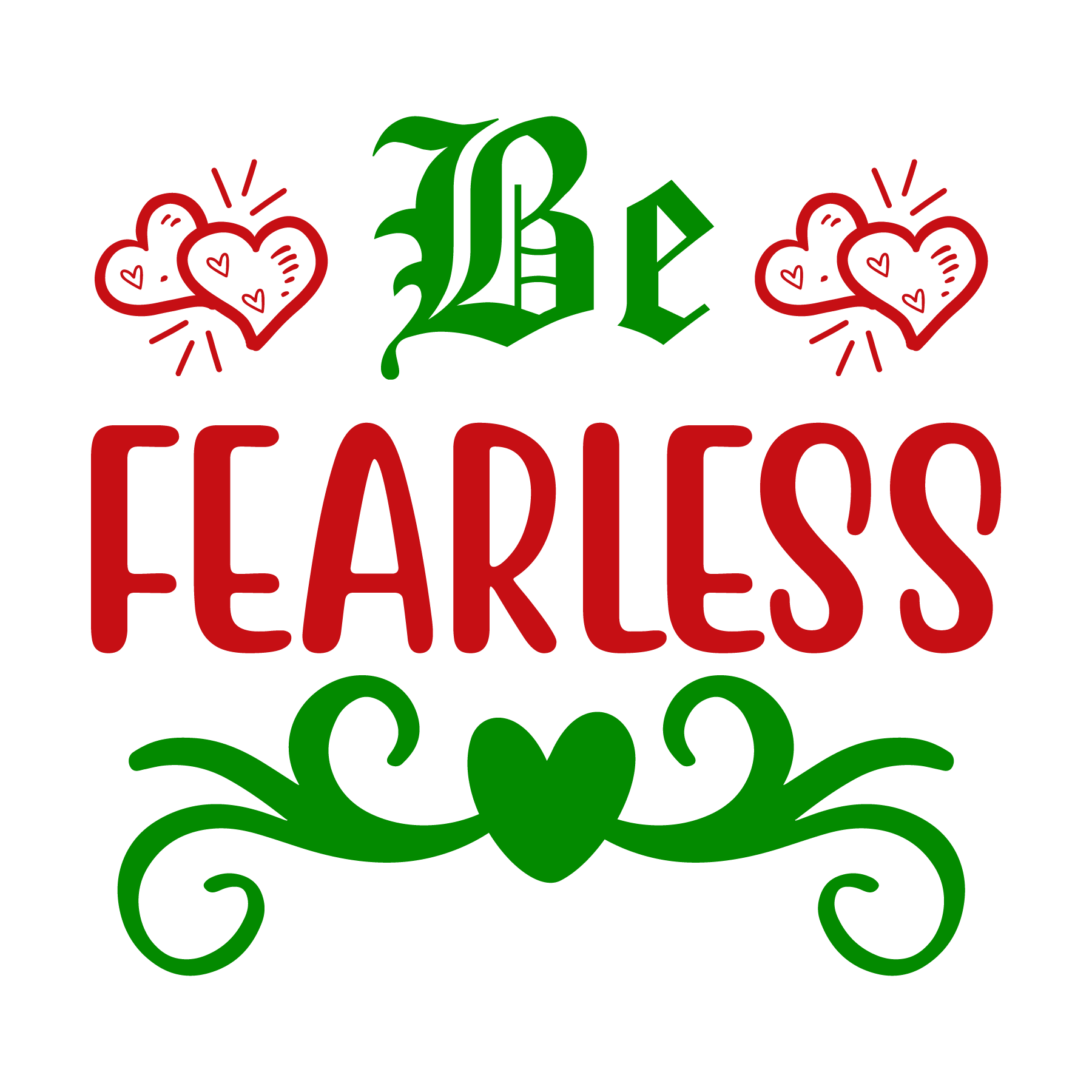 Inspirational Quote "Be FearLess Great Gift Sticker" Motivational Sticker Vinyl Decal Motivation Stickers- 5" Vinyl Sticker Waterproof
