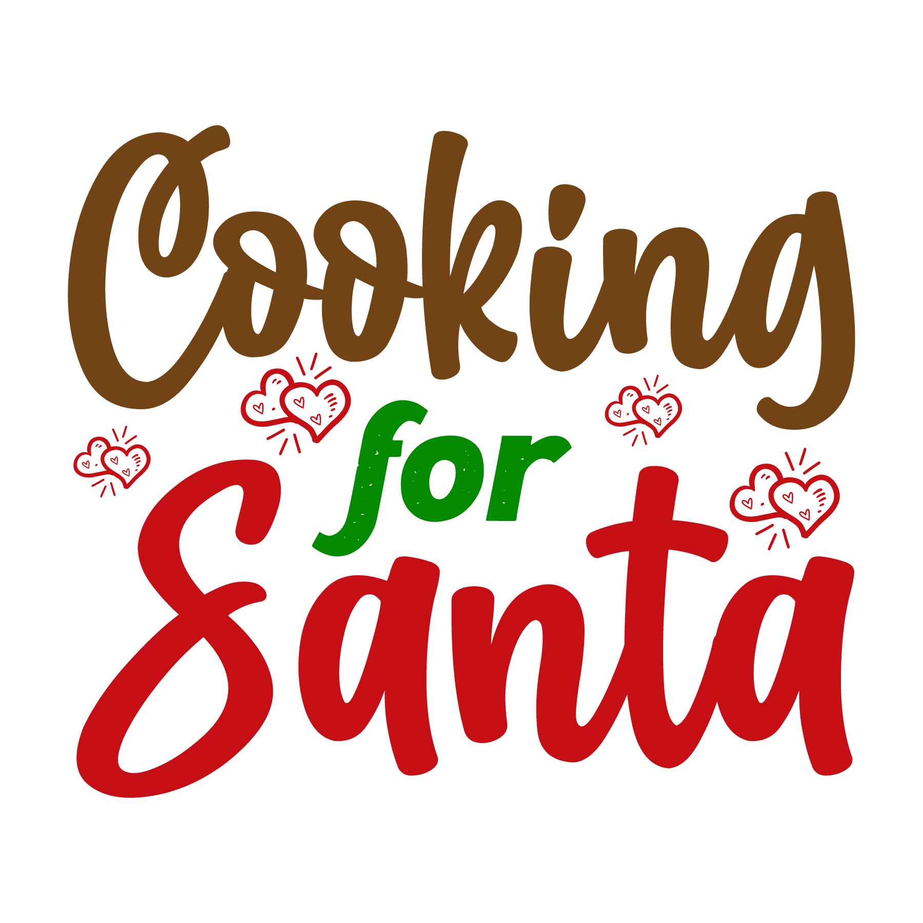 Inspirational Quote "Cooking For Santa" Motivational Sticker Vinyl Decal Motivation Stickers- 5" Vinyl Sticker Waterproof