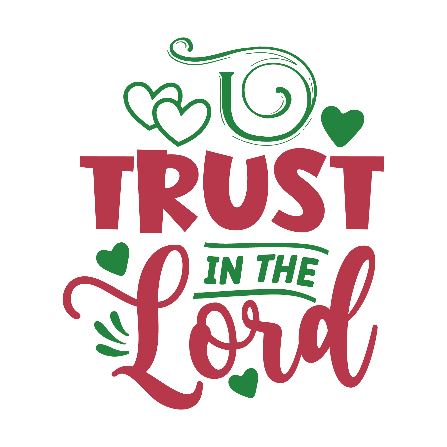 Inspirational Quote "Trust in The Lord Pretty Sticker" Motivational Sticker Vinyl Decal Motivation Stickers- 5" Vinyl Sticker Waterproof