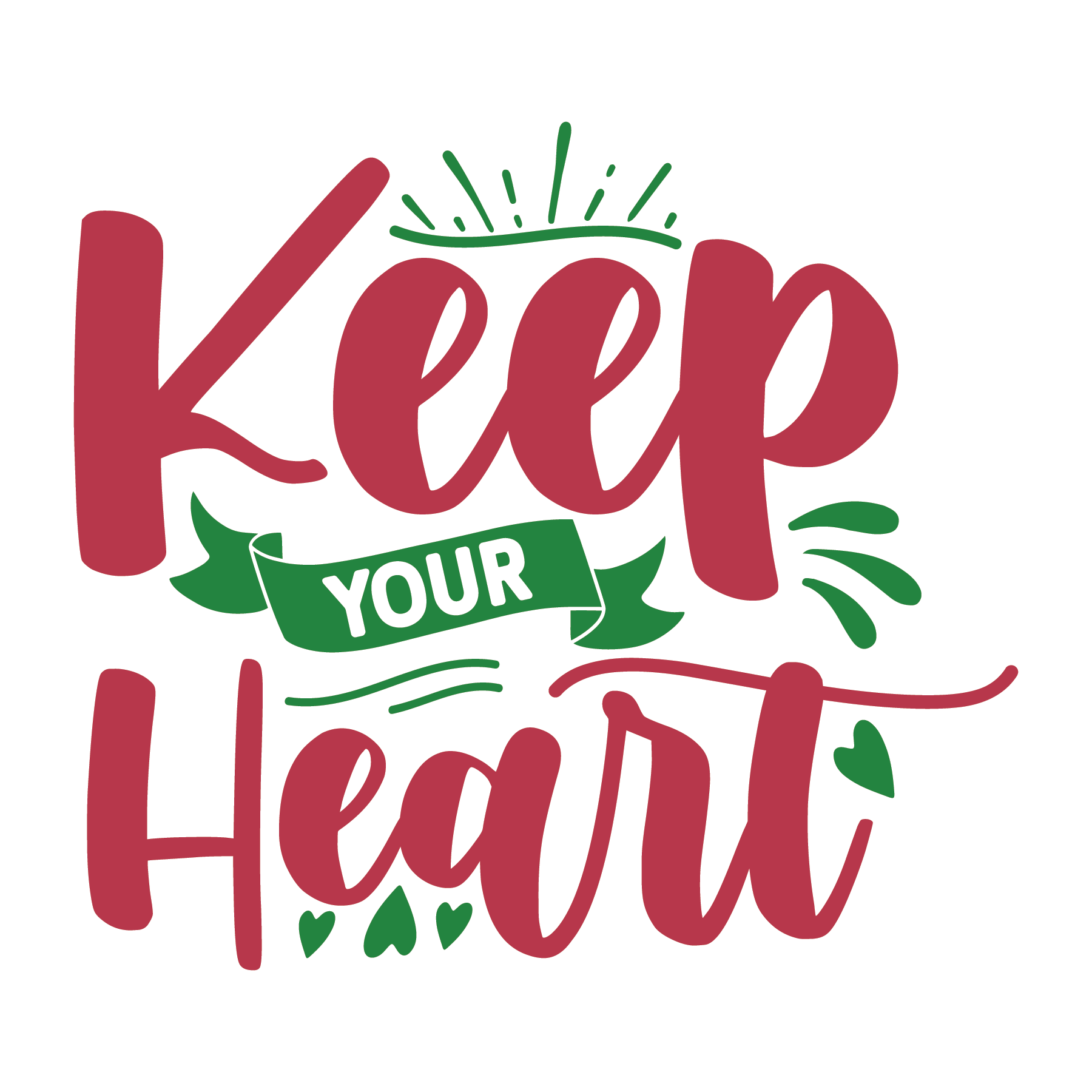 Inspirational Quote "Keep Your Heart Pretty Sticker" Motivational Sticker Vinyl Decal Motivation Stickers- 5" Vinyl Sticker Waterproof