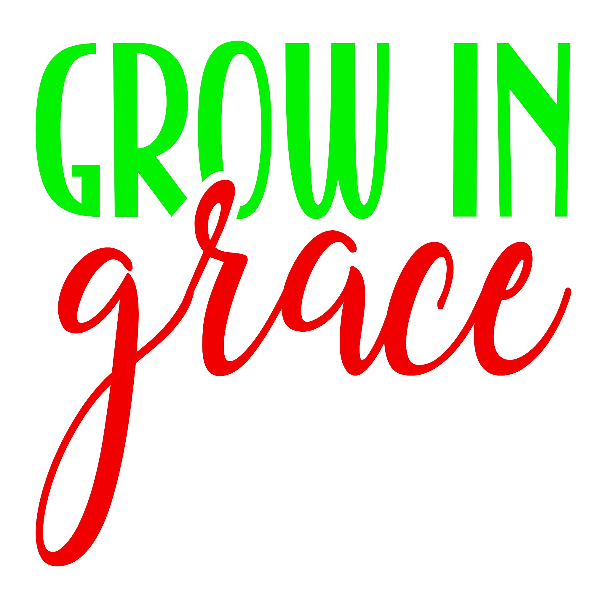 Inspirational Quote "Gow in Grace' Pretty Gift Sticker" Motivational Sticker Vinyl Decal Motivation Stickers- 5" Vinyl Sticker Waterproof