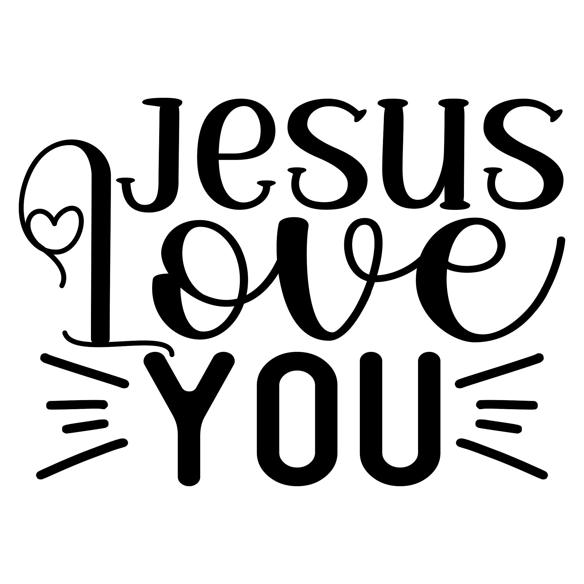 Inspirational Quote "Jesus Love You, Great Gift Sticker" Motivational Sticker Vinyl Decal Motivation Stickers- 5" Vinyl Sticker Waterproof