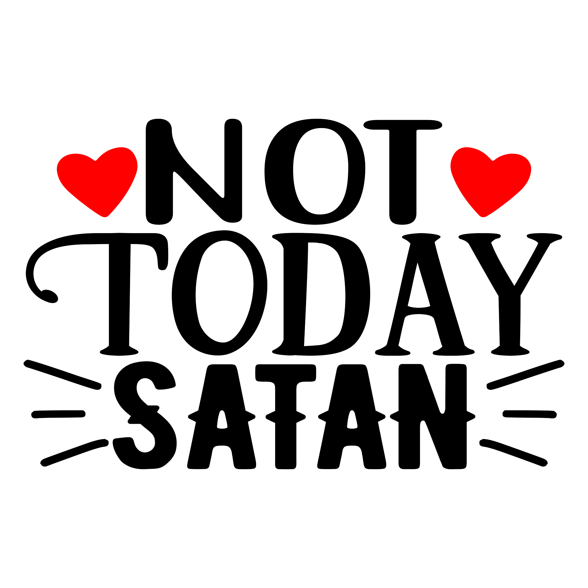 Inspirational Quote "Not Today Satan, Pretty Great Gift" Motivational Sticker Vinyl Decal Motivation Stickers- 5" Vinyl Sticker Waterproof