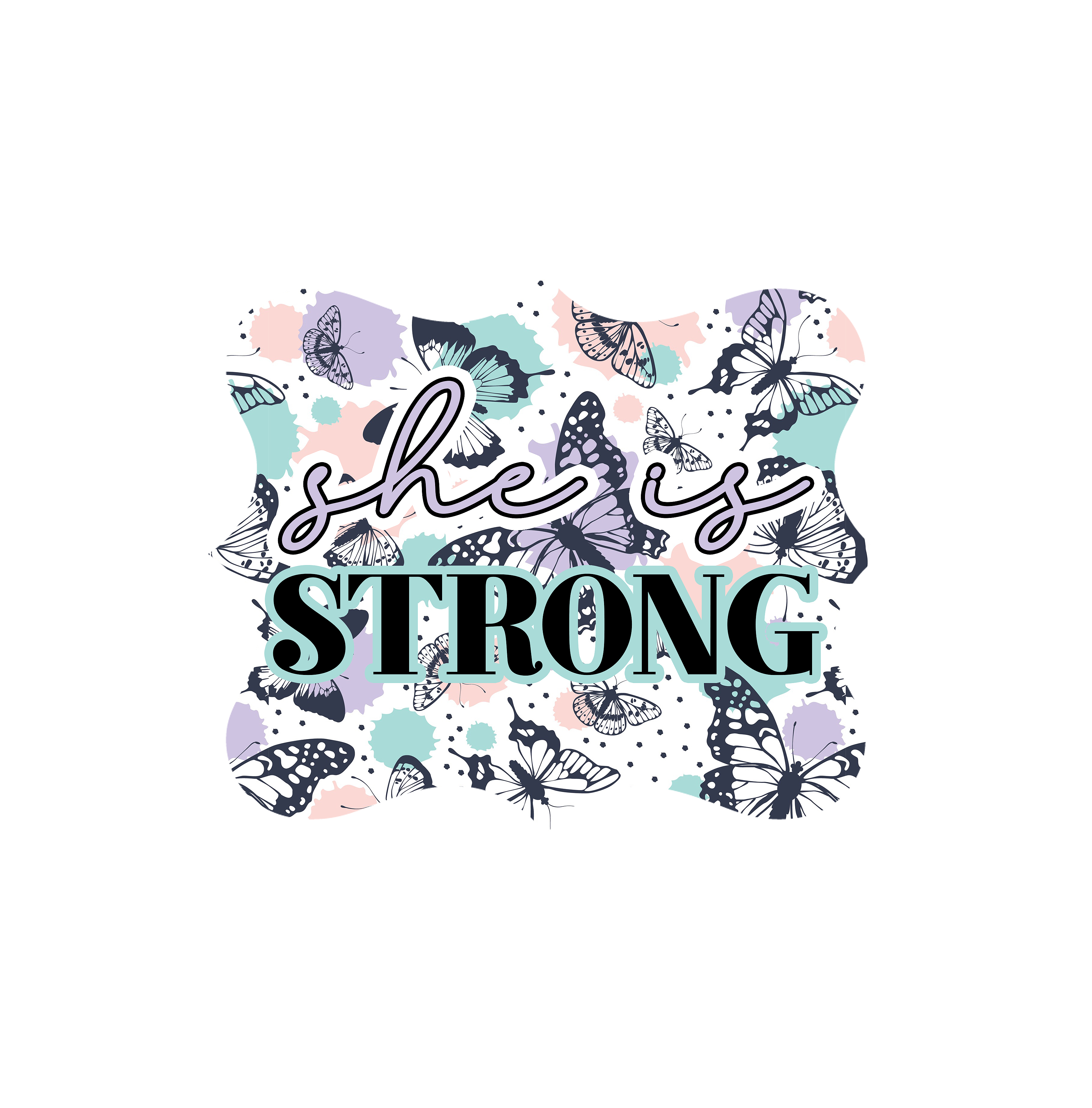 Inspirational Quote "She is Strong, Pretty Gift Sticker" Motivational Sticker Vinyl Decal Motivation Stickers- 5" Vinyl Sticker Waterproof