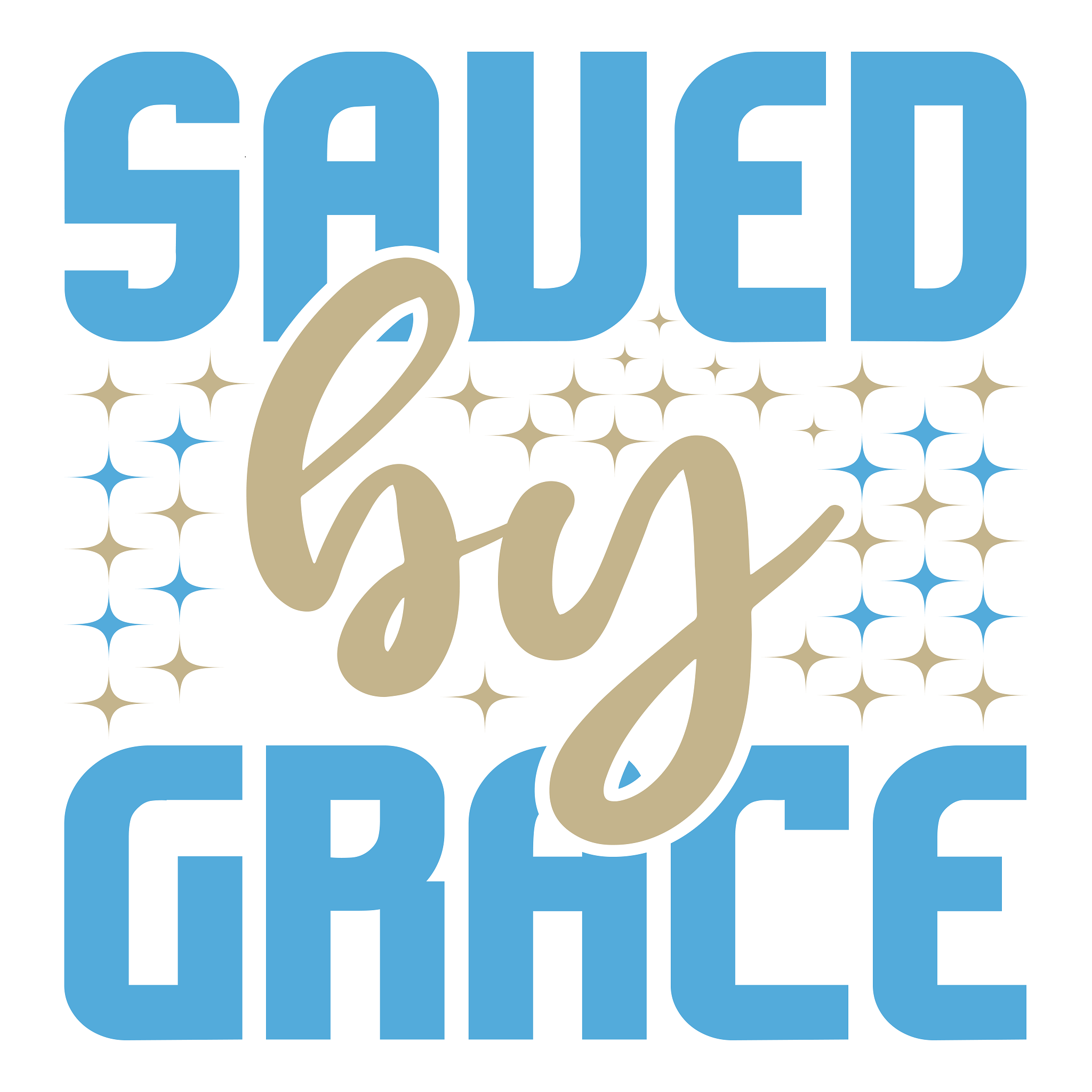 Inspirational Quote "Saved By Grace, Sticker Gift" Motivational Sticker Vinyl Decal Motivation Stickers- 5" Vinyl Sticker Waterproof