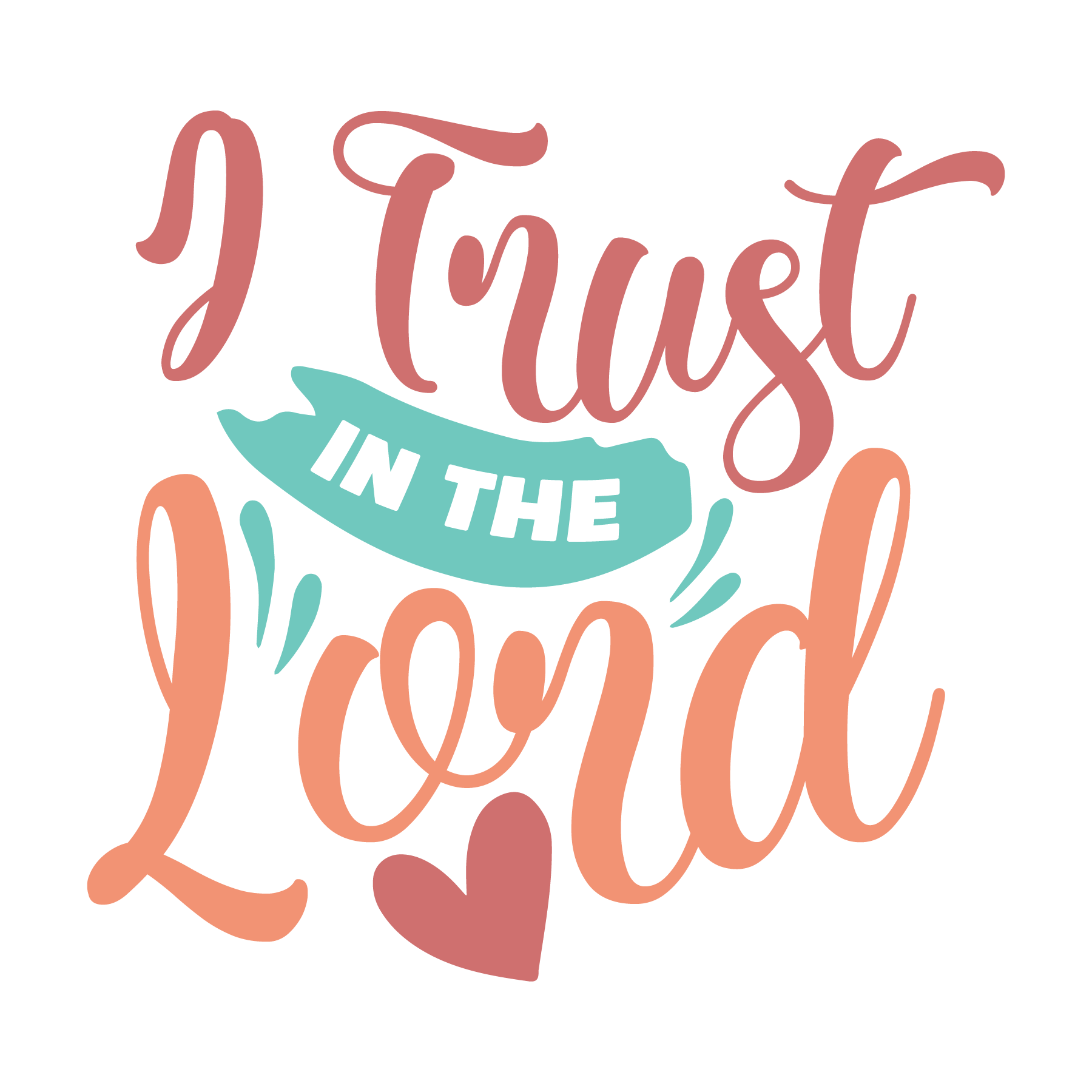 Inspirational Quote "I Trust in The Lord" Motivational Sticker Vinyl Decal Motivation Stickers- 5" Vinyl Sticker Waterproof