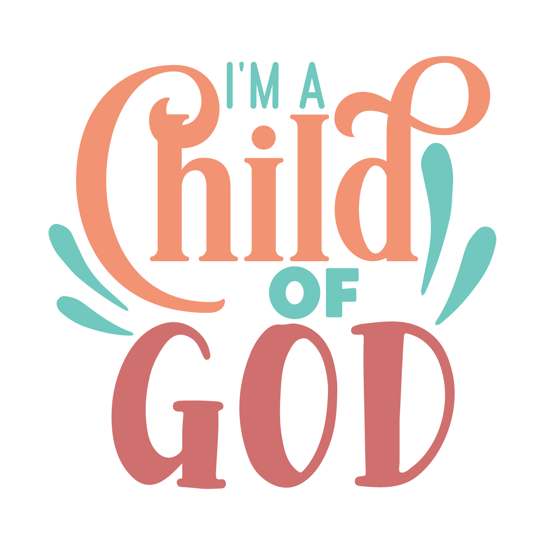 Inspirational Quote "I'm a Child of Good, Sticker Gift" Motivational Sticker Vinyl Decal Motivation Stickers- 5" Vinyl Sticker Waterproof