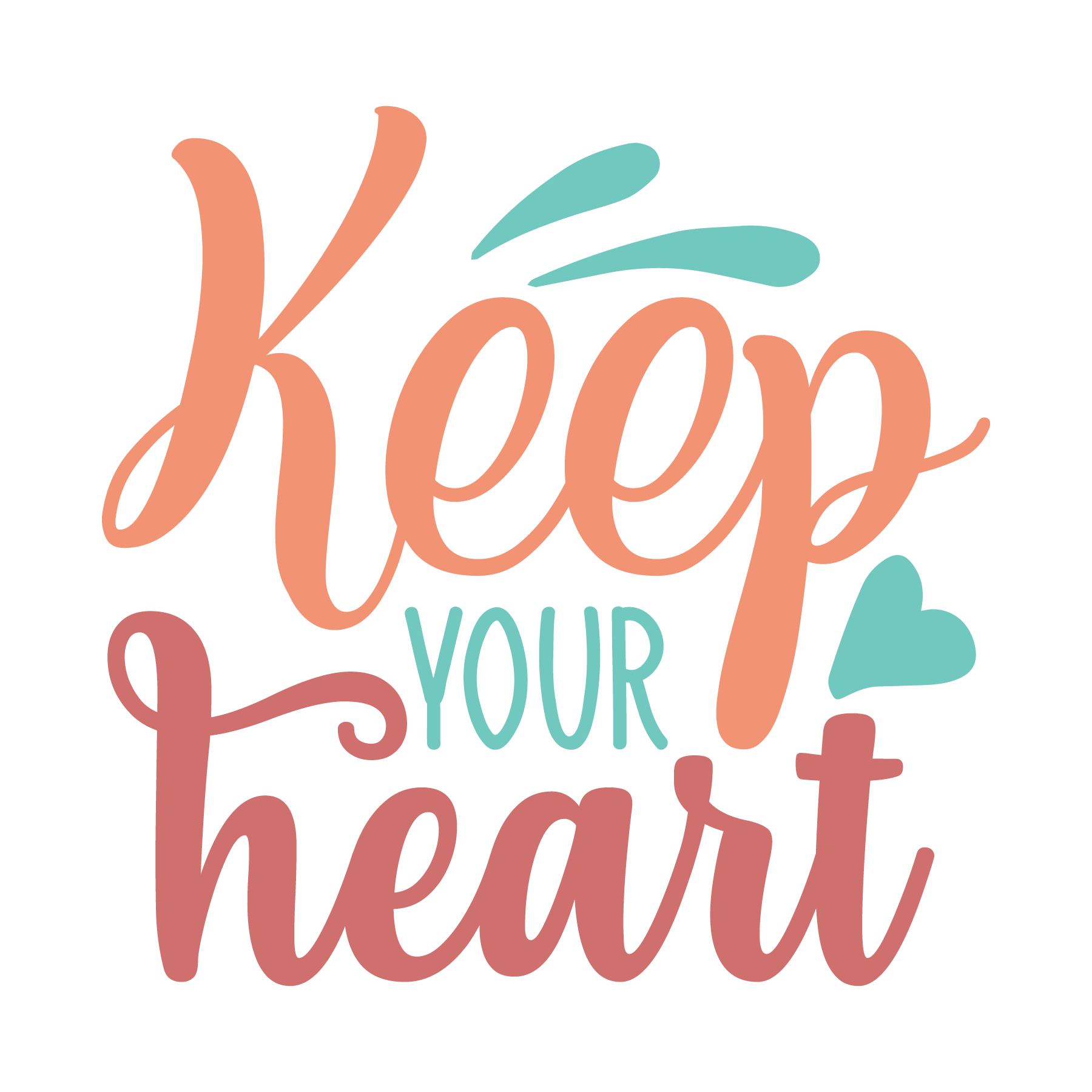 Inspirational Quote "Keep Your Heart, Sticker Gift" Motivational Sticker Vinyl Decal Motivation Stickers- 5" Vinyl Sticker Waterproof