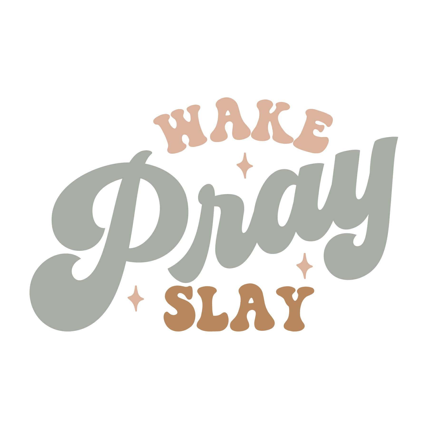 Inspirational Quote "Wake Pray Slay, Sticker Great Gift" Motivational Sticker Vinyl Decal Motivation Stickers- 5" Vinyl Sticker Waterproof