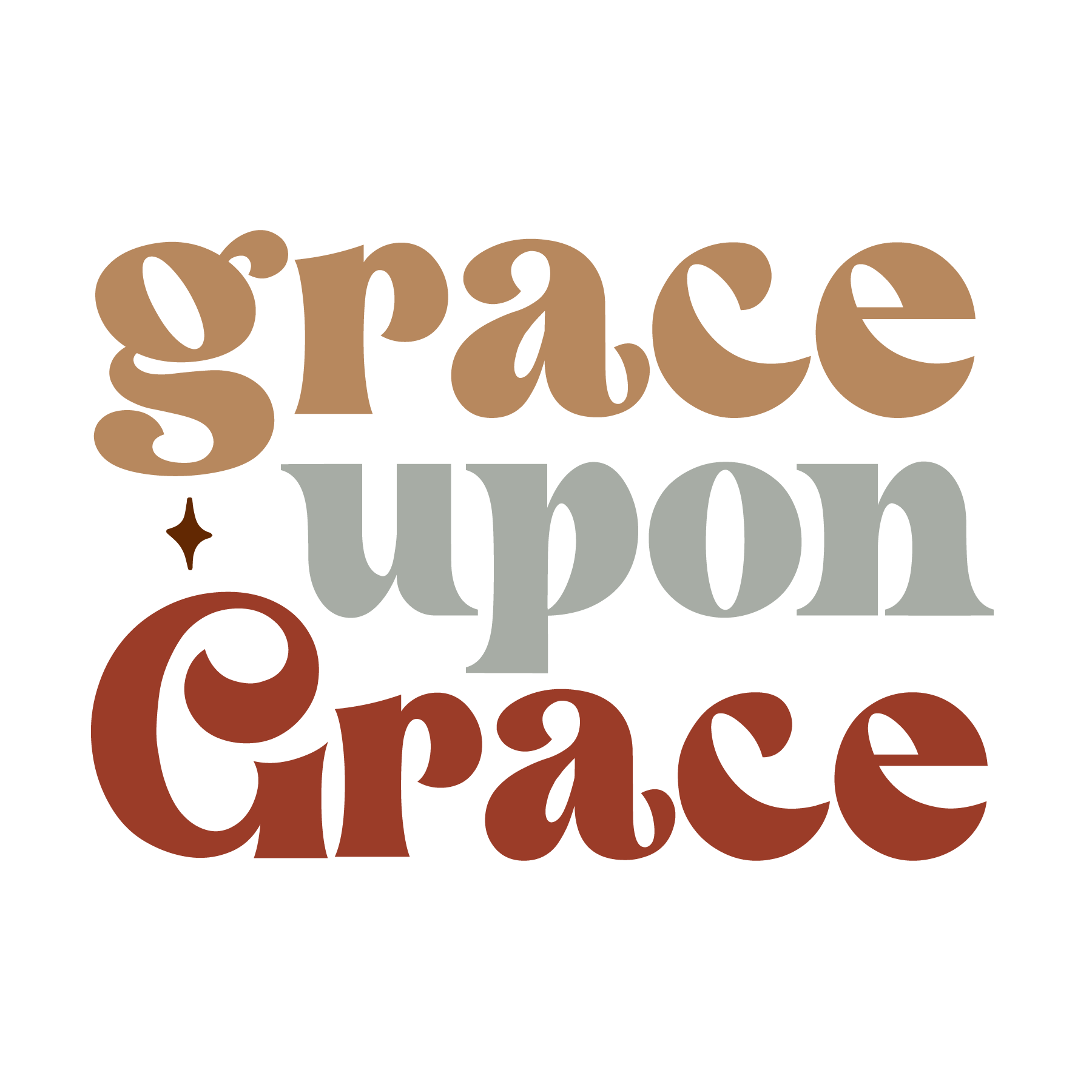 Inspirational Quote "Grace Upon Grace, Sticker Great Gift" Motivational Sticker Vinyl Decal Motivation Stickers- 5" Vinyl Sticker Waterproof