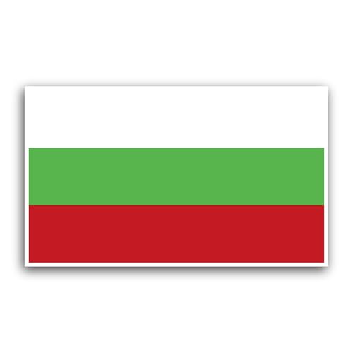 2 (Pieces) 3" and 5" Bulgaria Flag Sticker, Waterproof Vinyl Decals for Many Purpose Like Cars, Truc