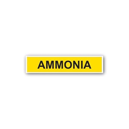 2 (Pieces) 3" and 5" Ammonia Sticker, Waterproof Vinyl Decals for Many Purpose Like Cars, Trucks, La