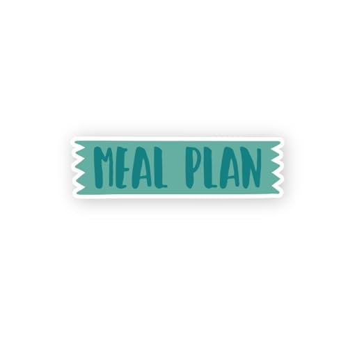 2 (Pieces) 3" and 5" Meal Plan Sign Sticker, Waterproof Vinyl Decals for Many Purpose Like Cars, Tru