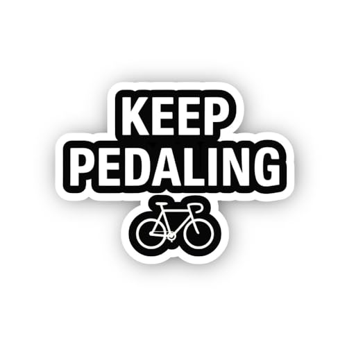 2 (Pieces) 3" and 5" Keep Going & Cute Sun Sticker, Waterproof Vinyl Decals for Many Purpose Like Ca