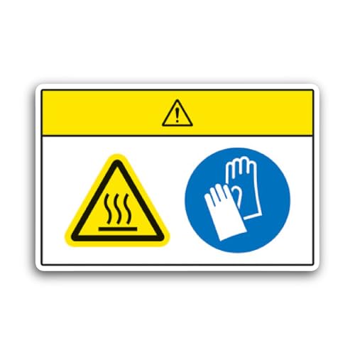2 (Pieces) 3" and 5" Creative Safety Supply Sticker, Waterproof Vinyl Decals for Many Purpose Like C