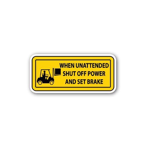 2 (Pieces) 3" and 5" Shut Off Power Sticker, Waterproof Vinyl Decals for Many Purpose Like Cars, Tru
