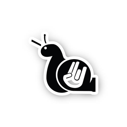 2 (Pieces) 3" and 5" Metal Mollusk Sticker, Waterproof Vinyl Decals for Many Purpose Like Cars, Truc