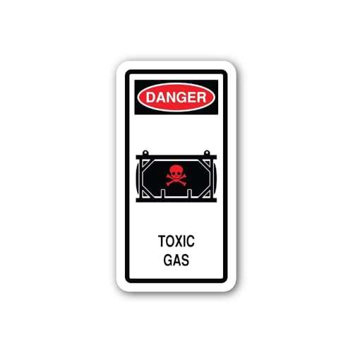 2 (Pieces) 3" and 5" The Skull and Crossbones icon Sticker, Waterproof Vinyl Decals for Many Purpose
